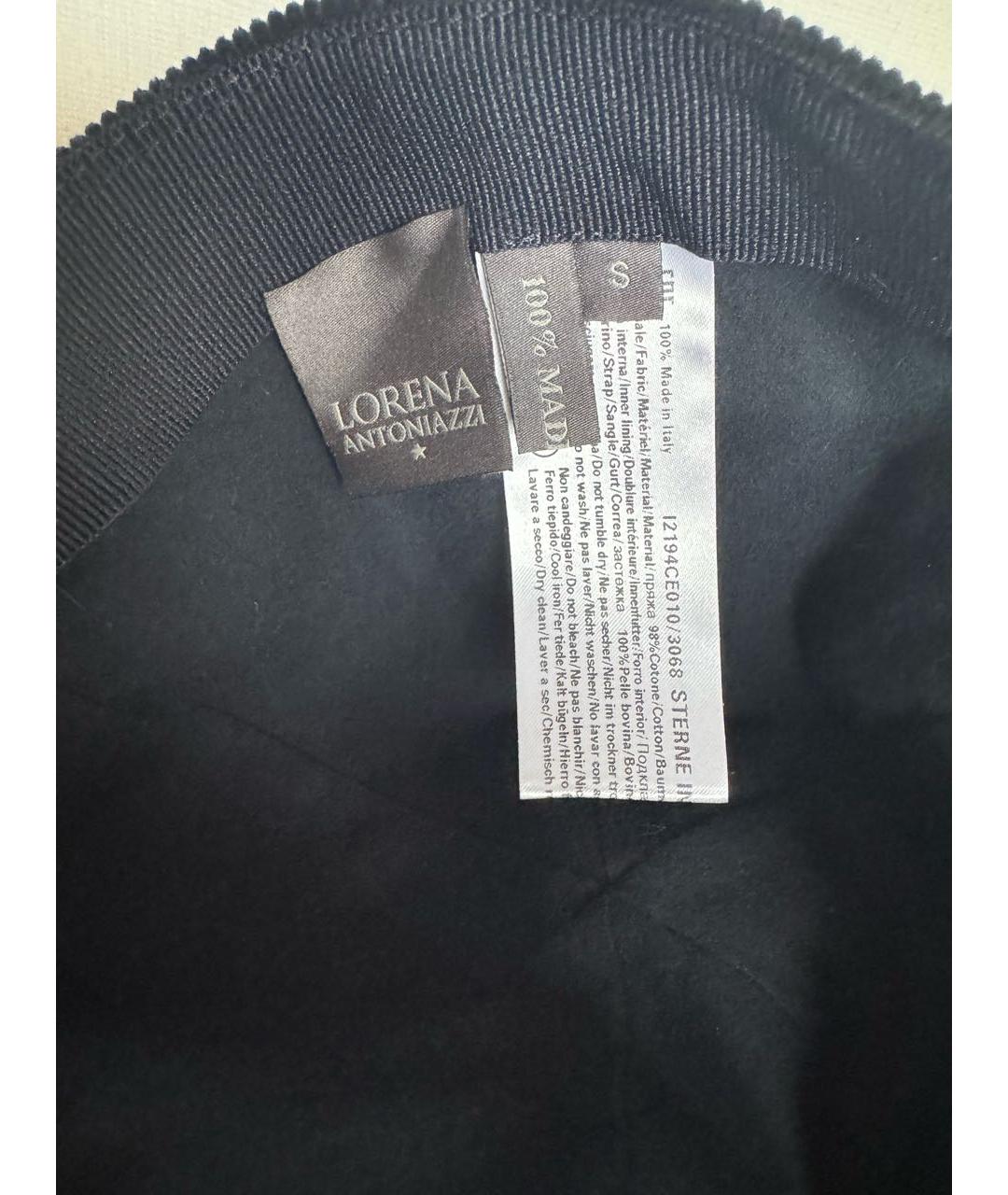 LORENA ANTONIAZZI Темно-синяя бархатная кепка, фото 7