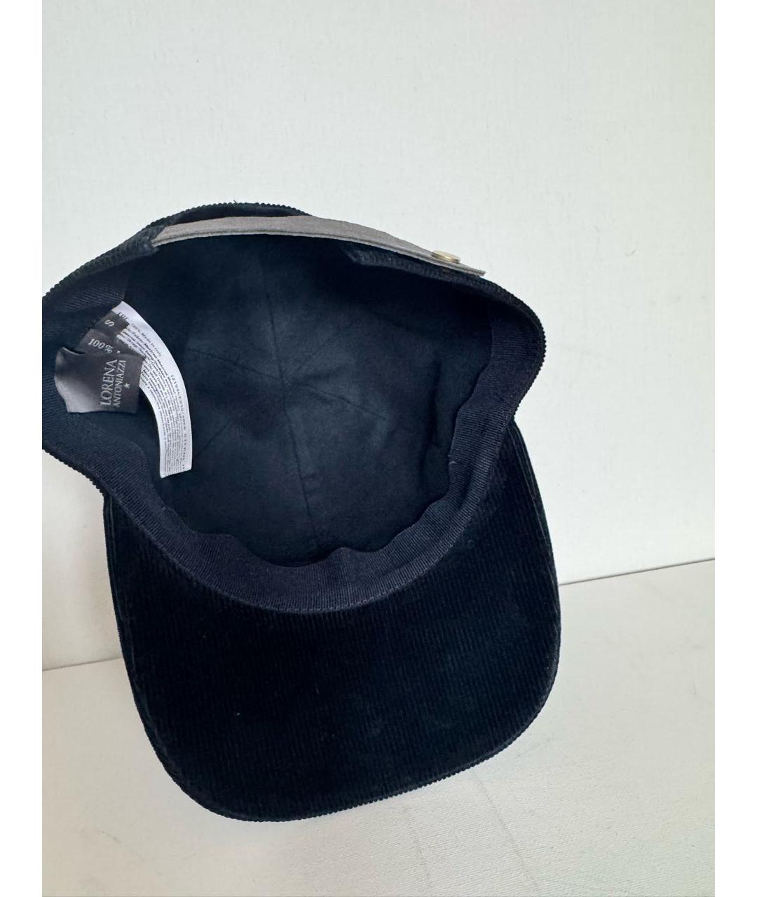 LORENA ANTONIAZZI Темно-синяя бархатная кепка, фото 8