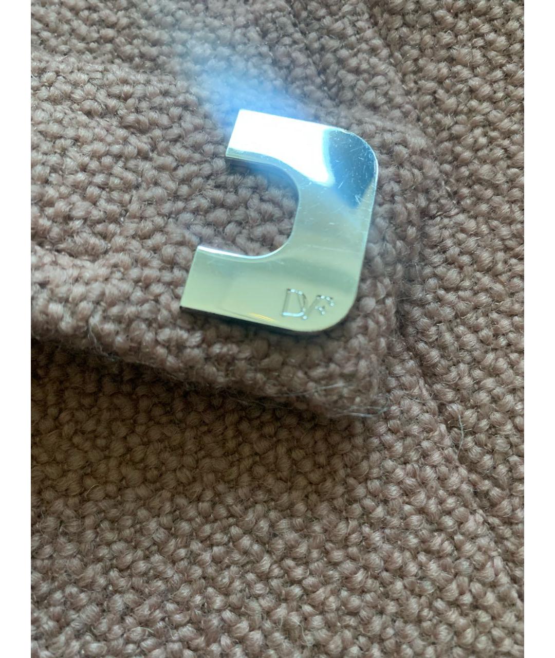 DIANE VON FURSTENBERG Розовое шерстяное пальто, фото 4