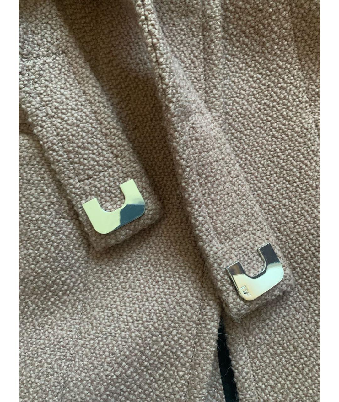 DIANE VON FURSTENBERG Розовое шерстяное пальто, фото 2