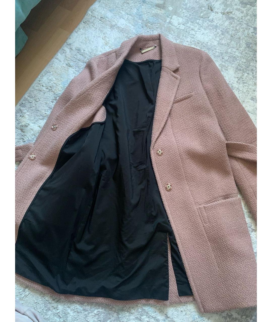DIANE VON FURSTENBERG Розовое шерстяное пальто, фото 3