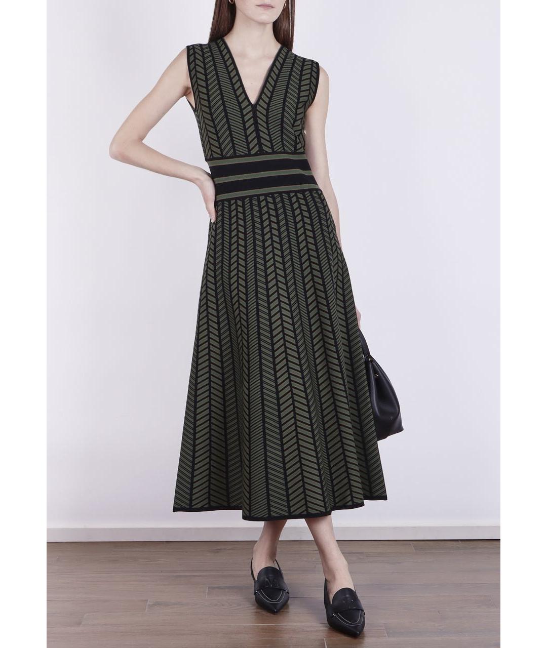 MAX MARA Черное вискозное коктейльное платье, фото 3