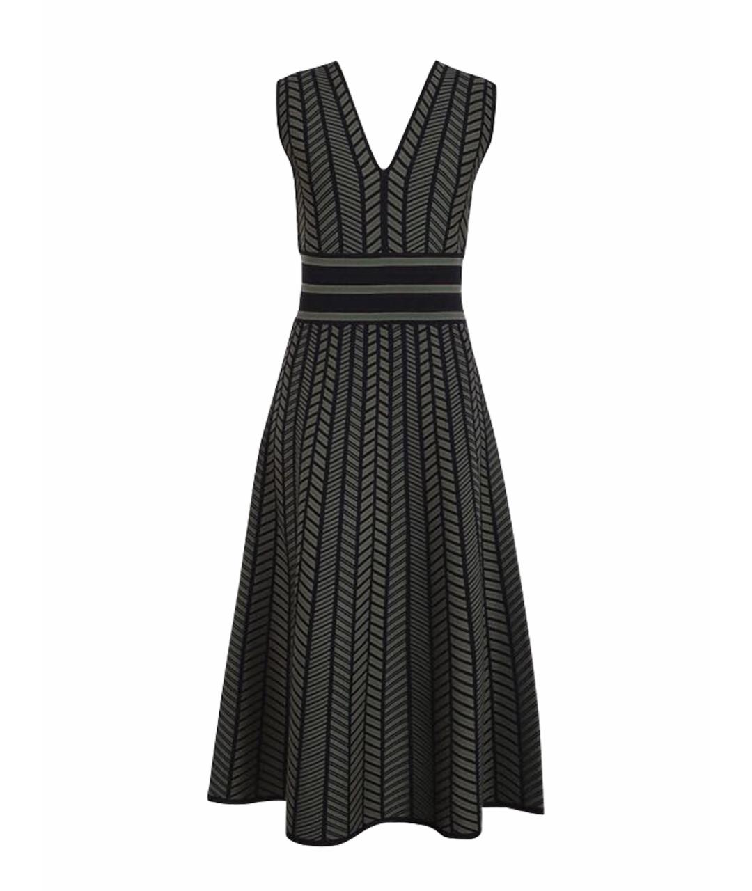 MAX MARA Черное вискозное коктейльное платье, фото 1