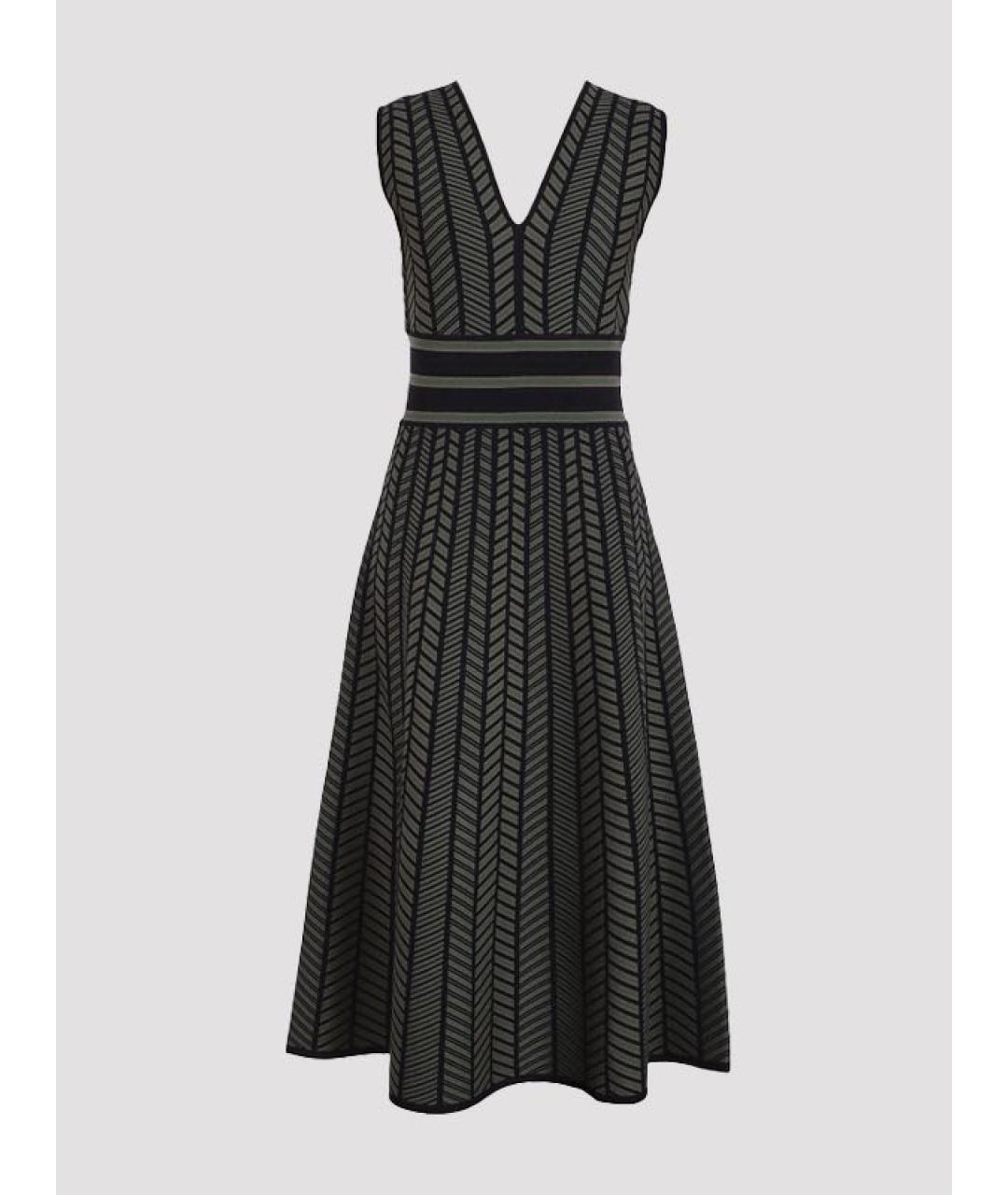 MAX MARA Черное вискозное коктейльное платье, фото 2