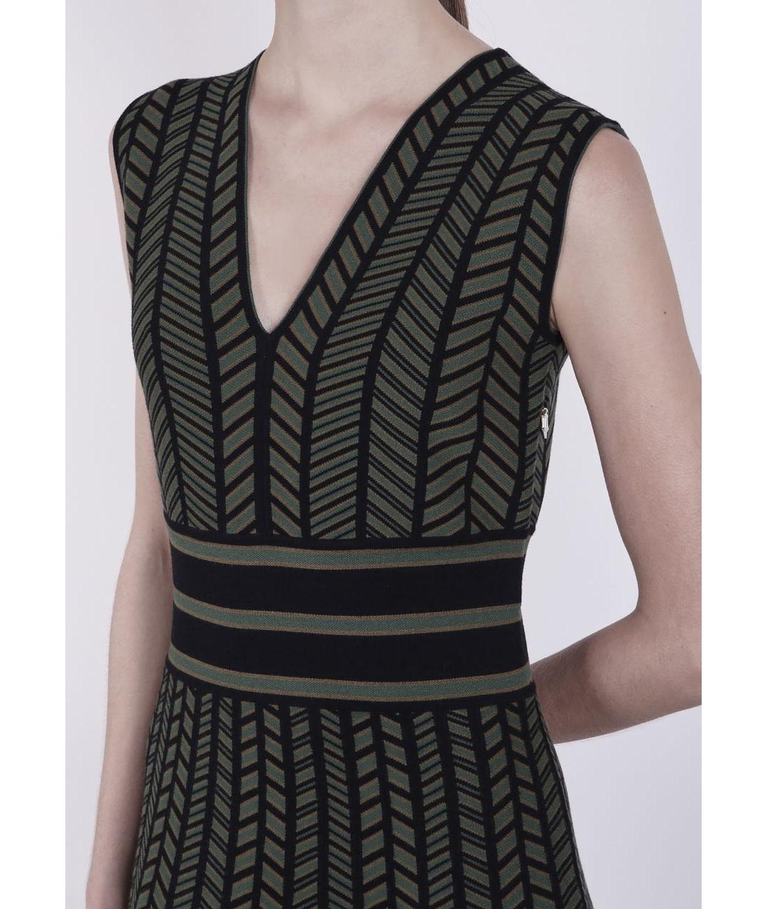 MAX MARA Черное вискозное коктейльное платье, фото 5