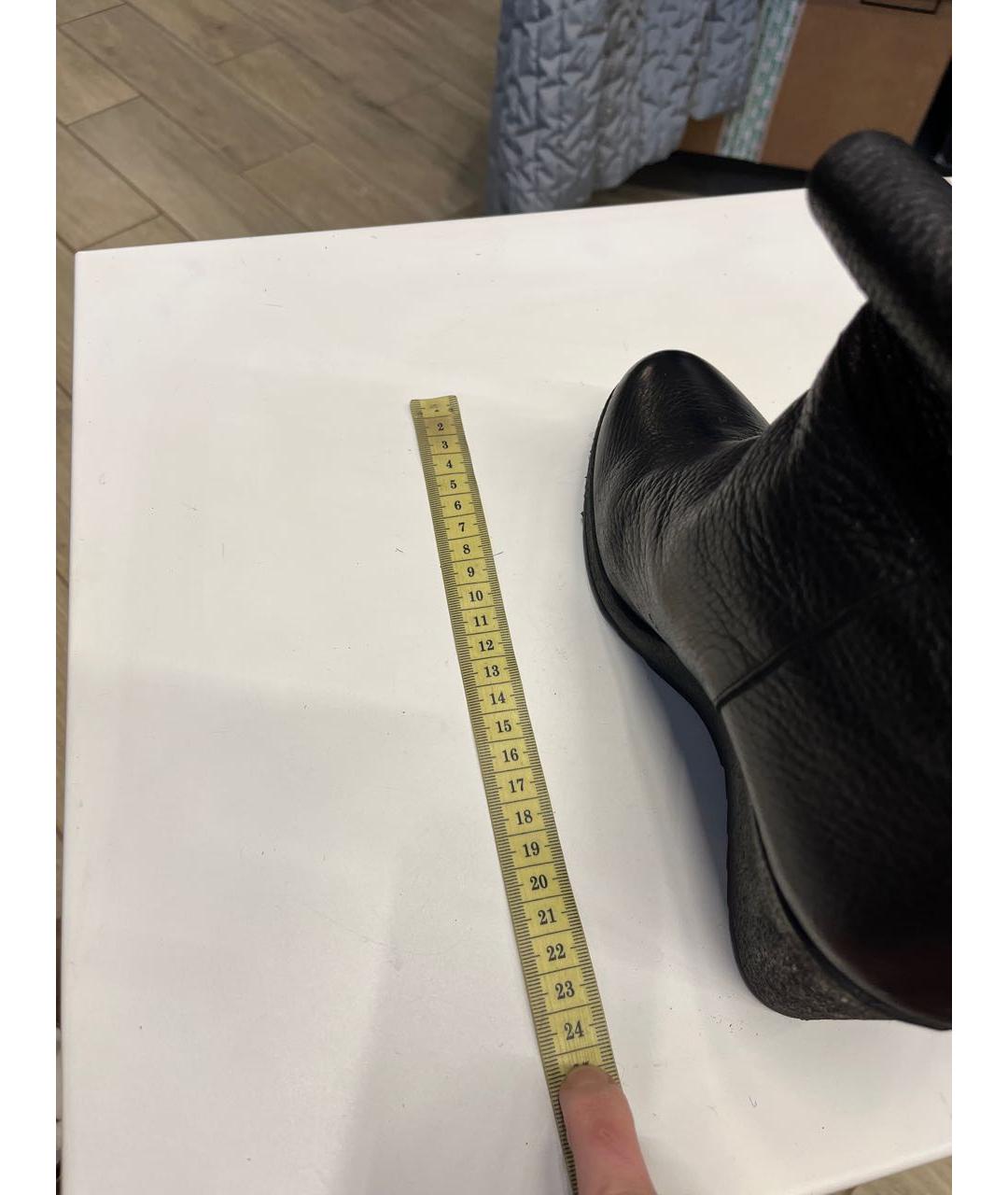 TESTONI Черные кожаные сапоги, фото 8