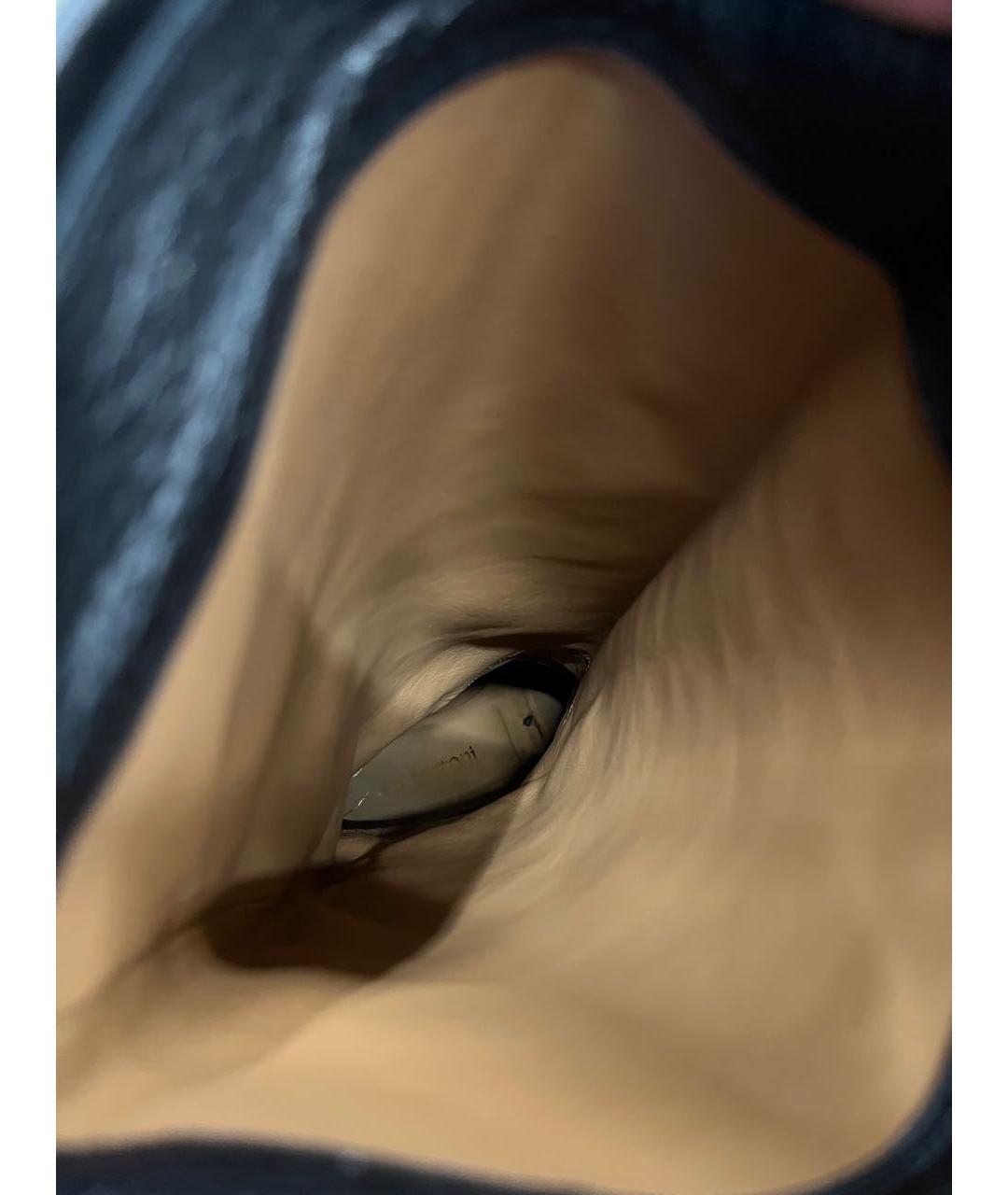 TESTONI Черные кожаные сапоги, фото 6