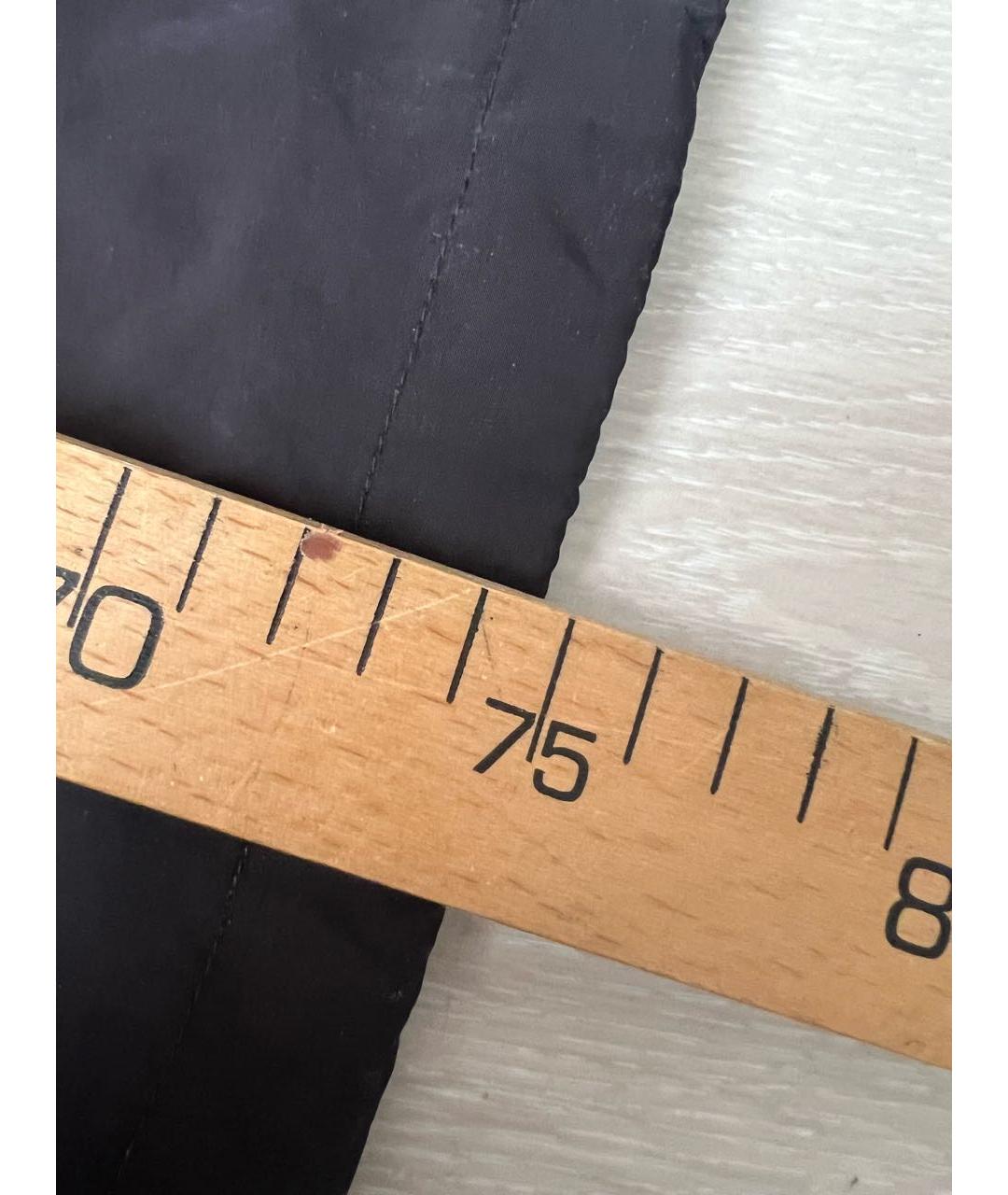 ELISABETTA FRANCHI Черный полиэстеровый тренч/плащ, фото 7