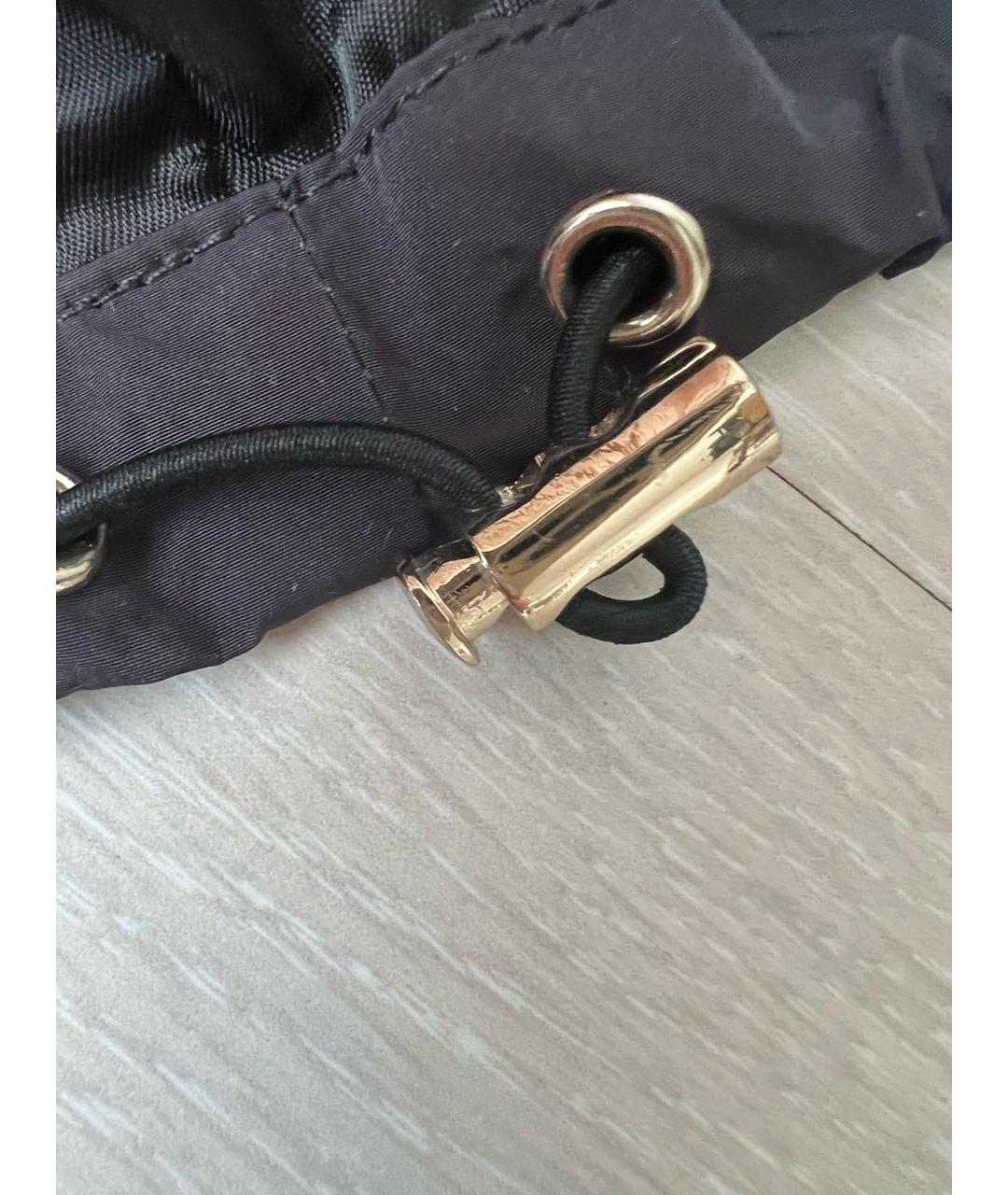 ELISABETTA FRANCHI Черный полиэстеровый тренч/плащ, фото 6