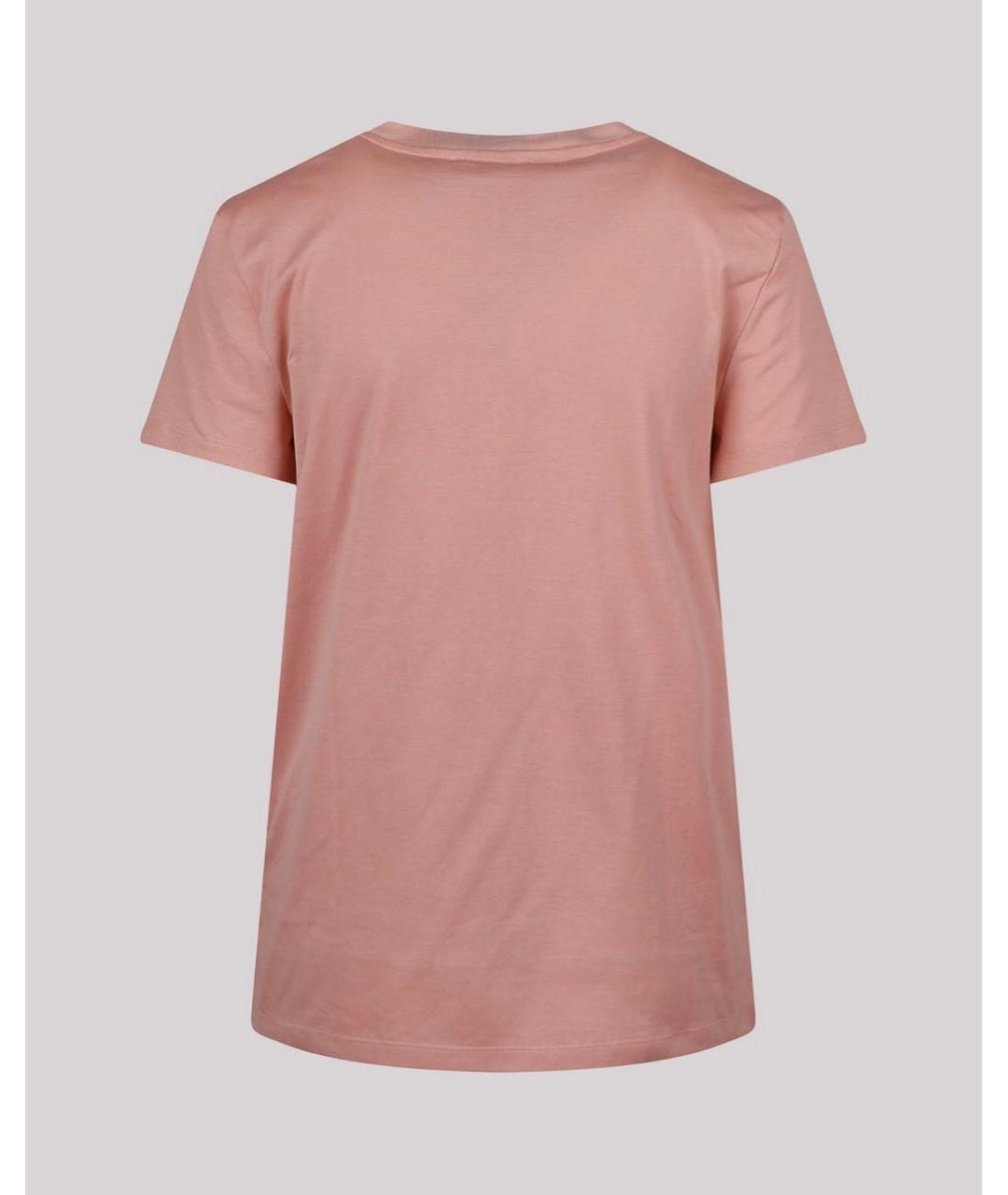 MAX MARA Коралловая хлопковая футболка, фото 2