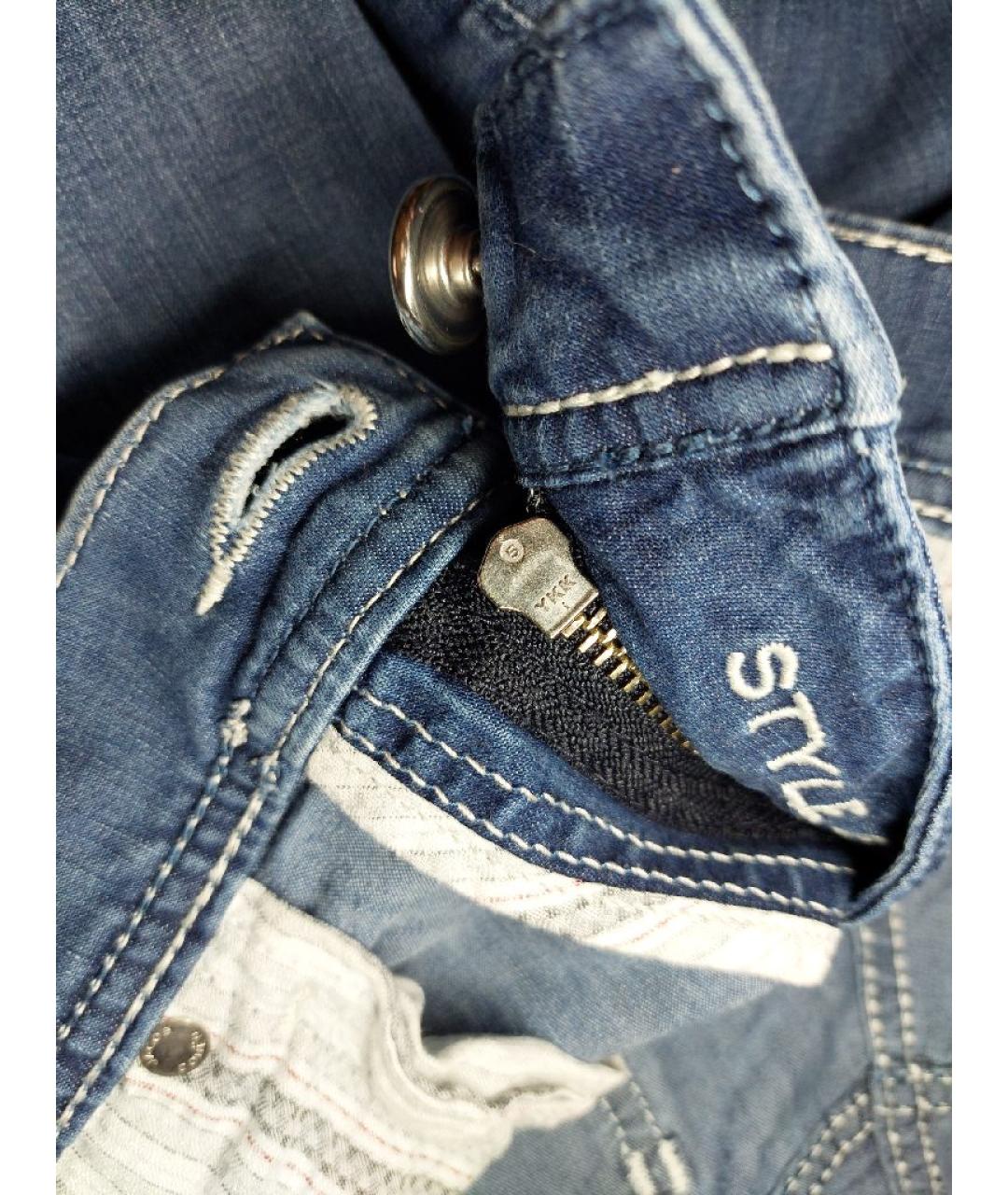 JACOB COHEN Синие хлопковые шорты, фото 8