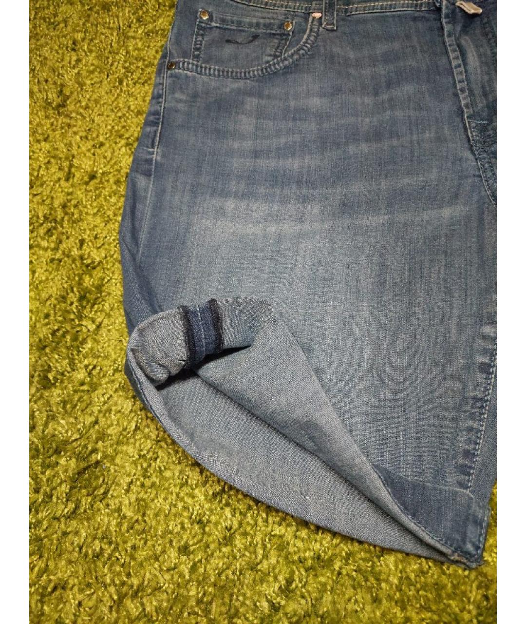 JACOB COHEN Синие хлопковые шорты, фото 6