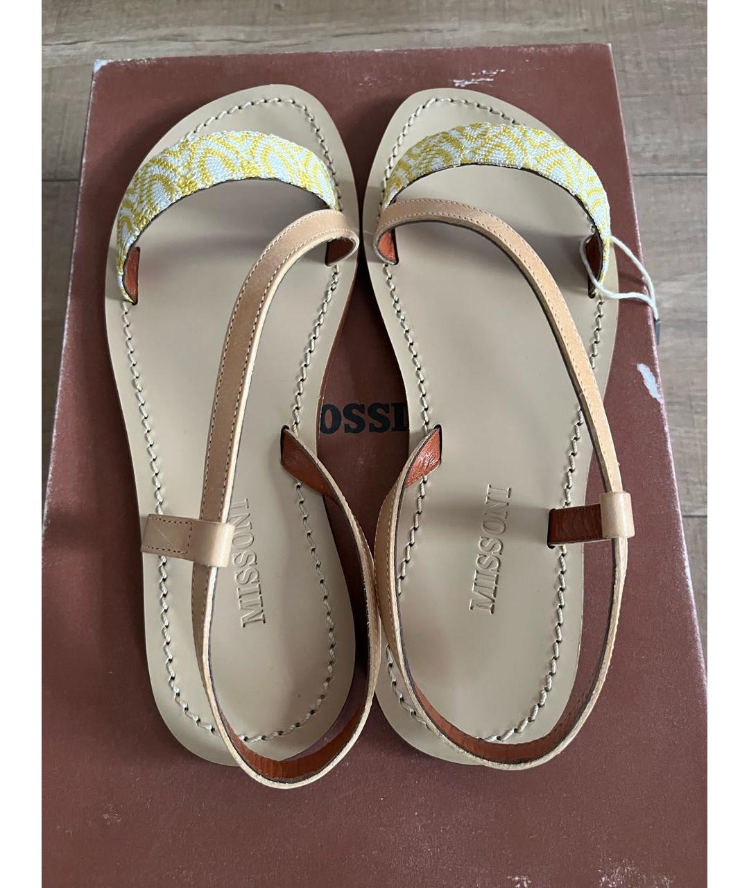 MISSONI Желтые сандалии, фото 3