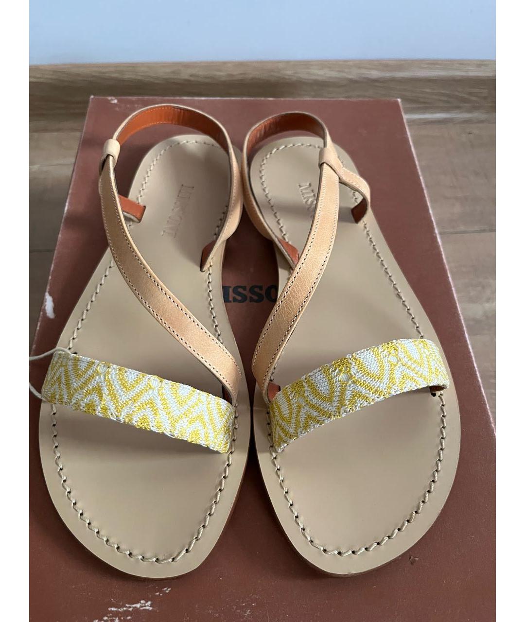 MISSONI Желтые сандалии, фото 2