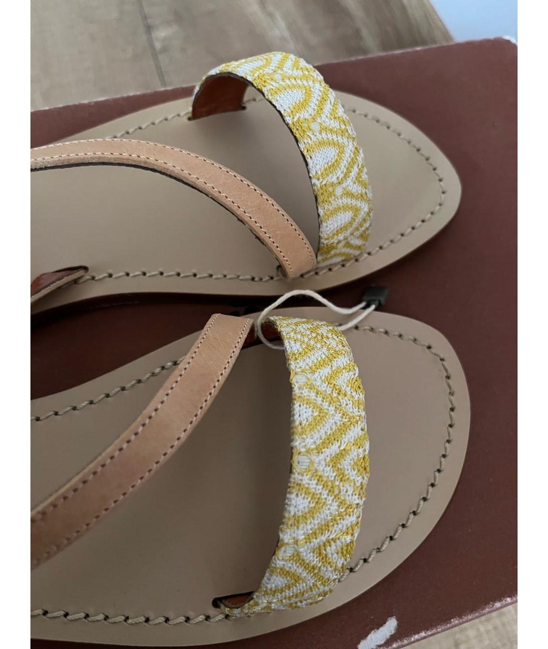 MISSONI Желтые сандалии, фото 6