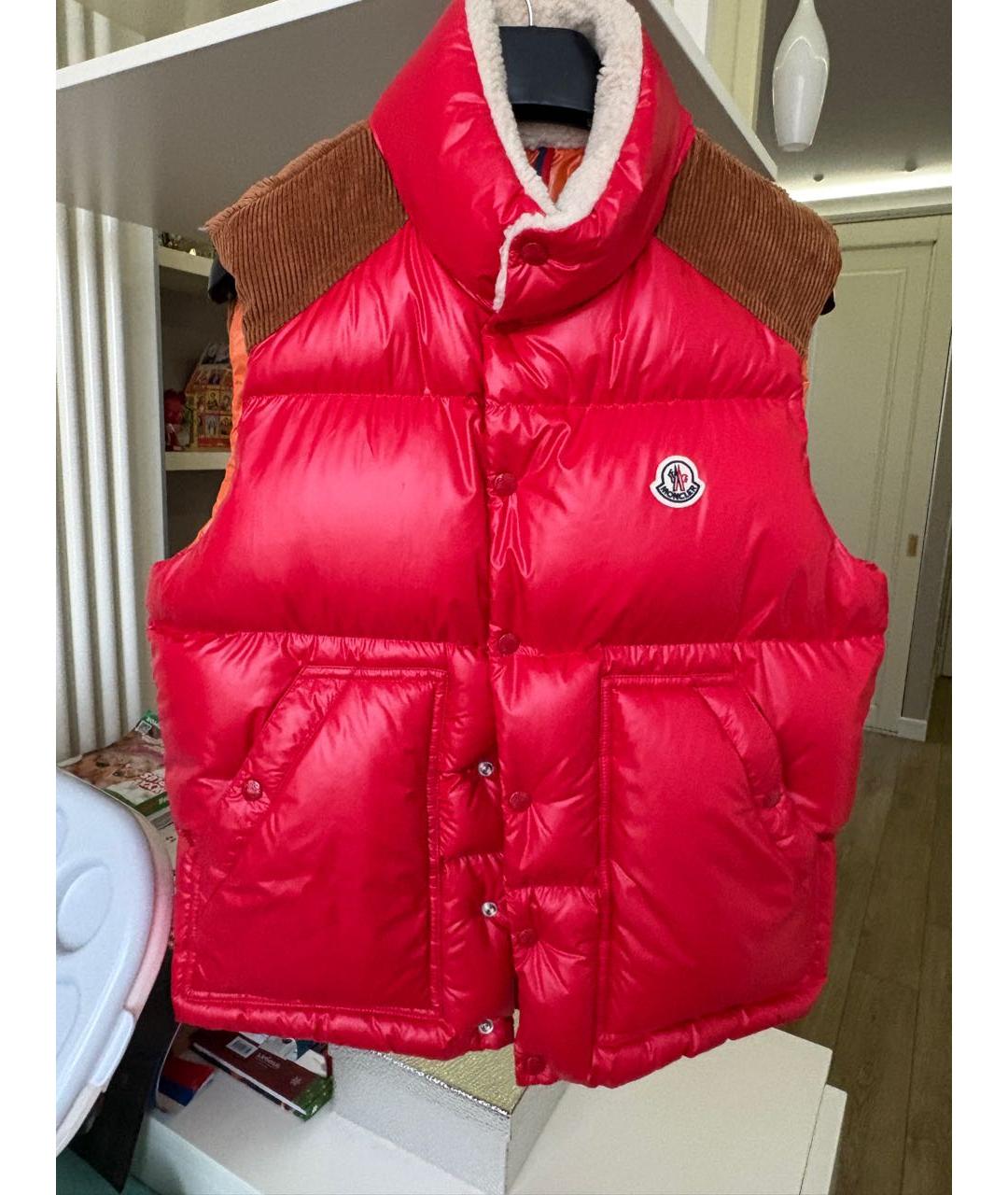 MONCLER Красный жилет, фото 9