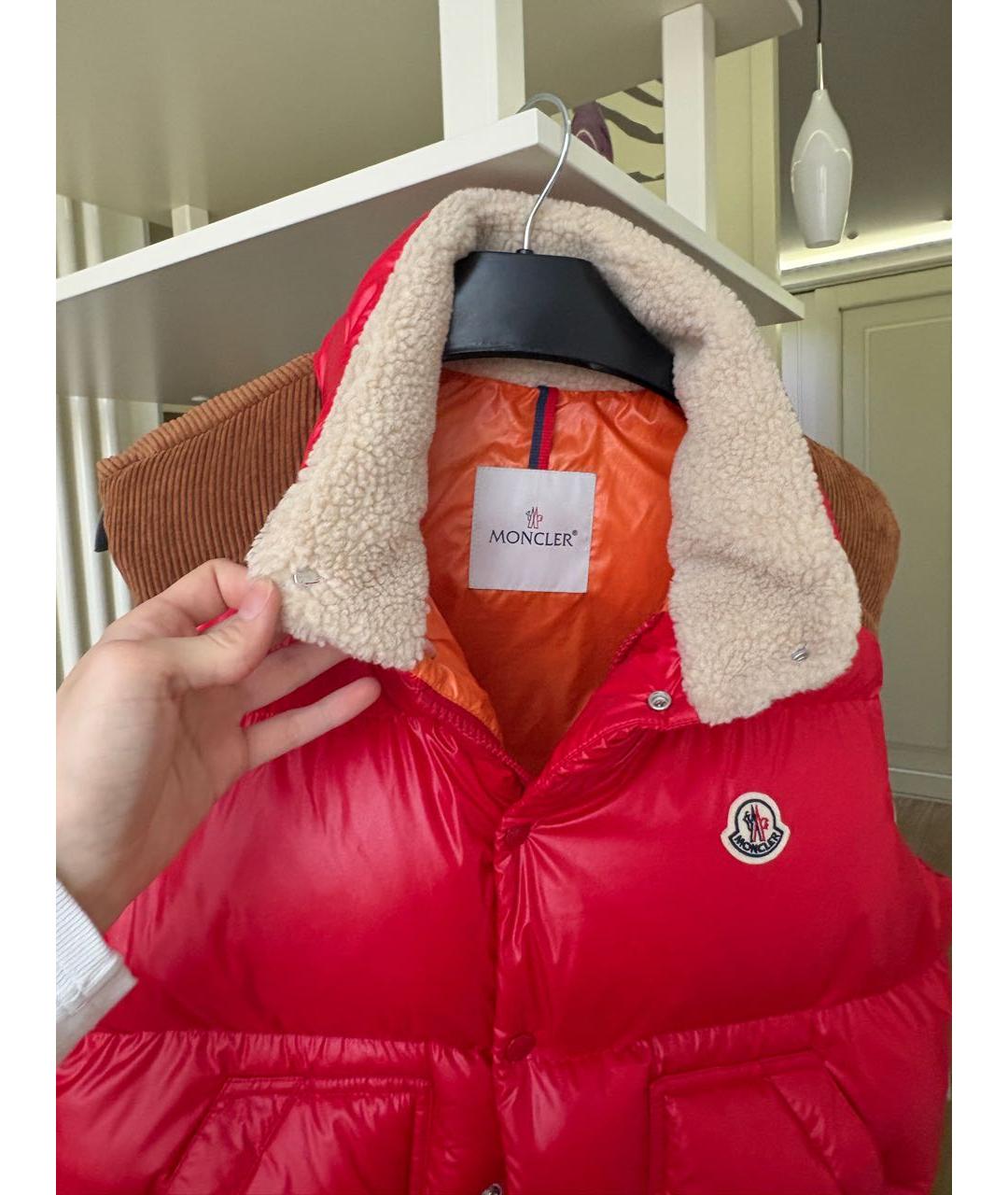 MONCLER Красный жилет, фото 3