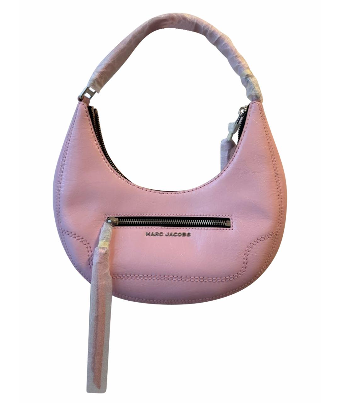 MARC JACOBS Розовая кожаная сумка с короткими ручками, фото 1