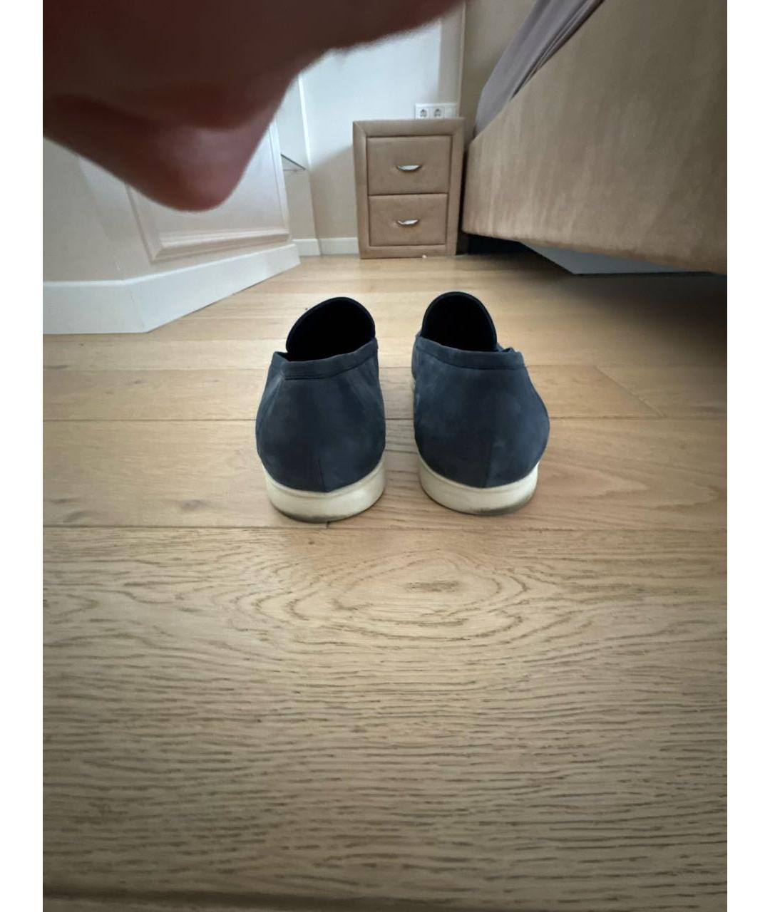 ATP ATELIER Синие замшевые лоферы, фото 4