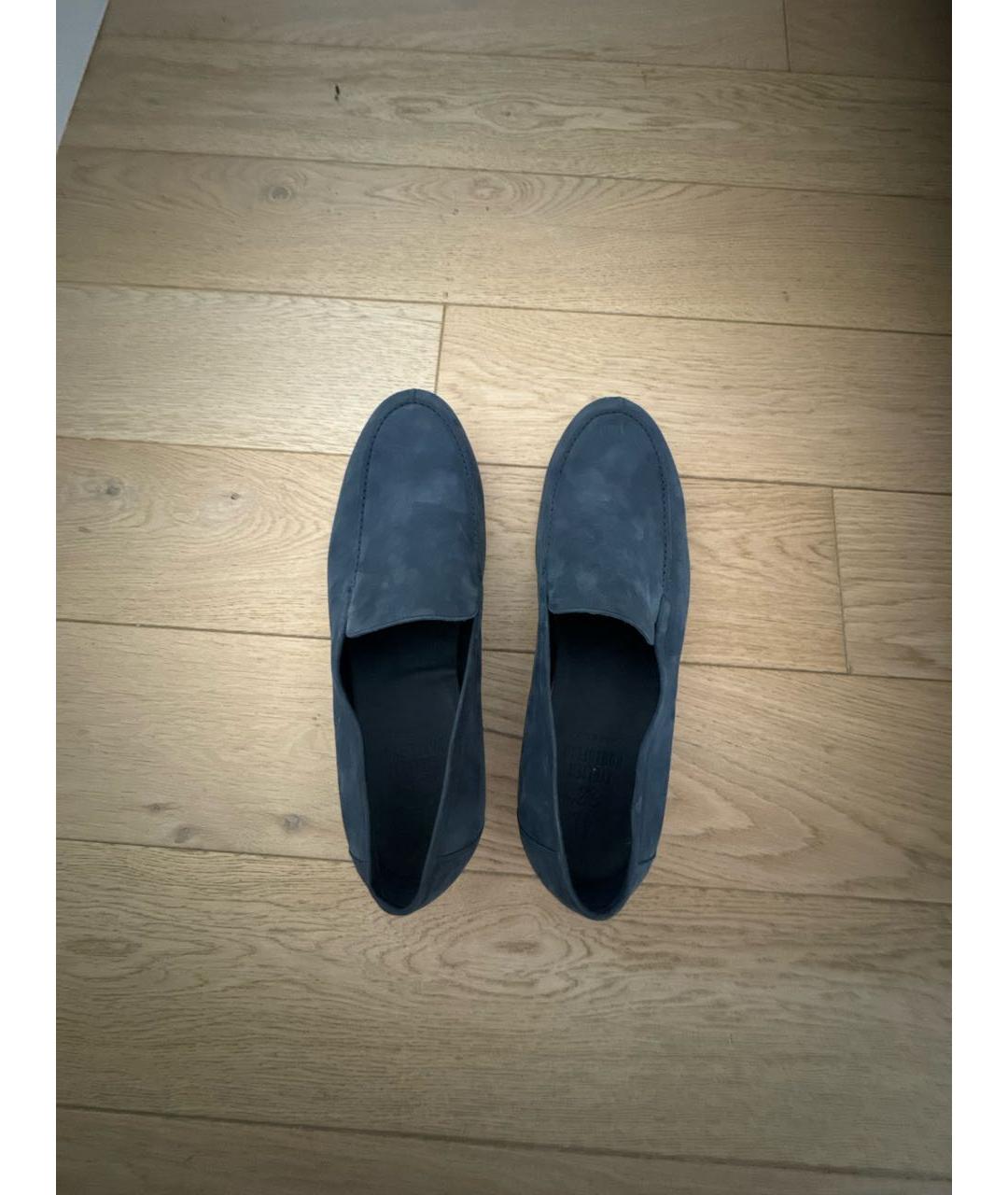 ATP ATELIER Синие замшевые лоферы, фото 3