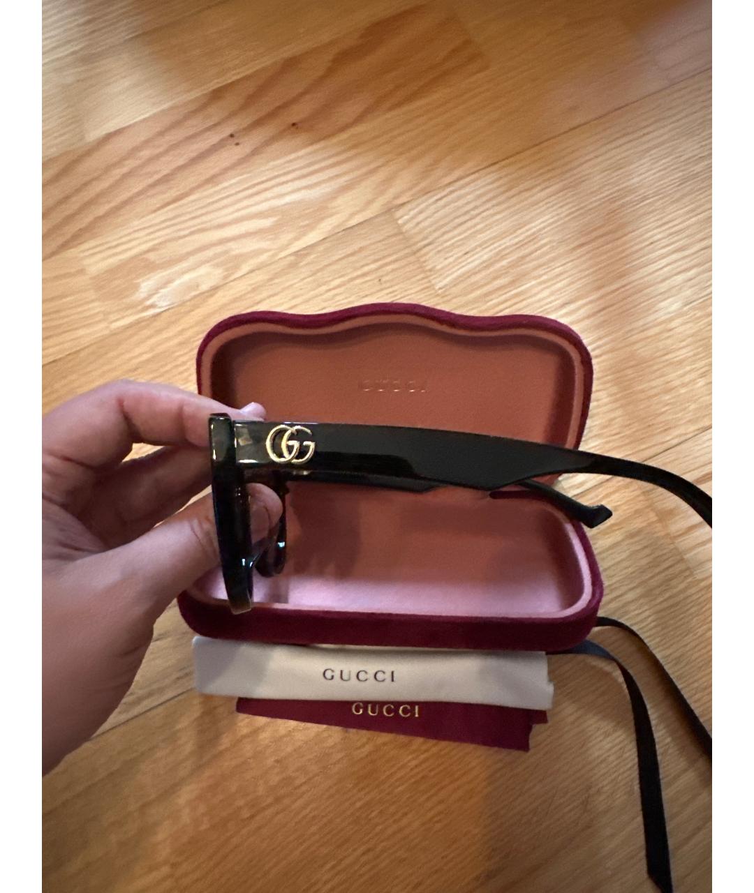 GUCCI Черные солнцезащитные очки, фото 3