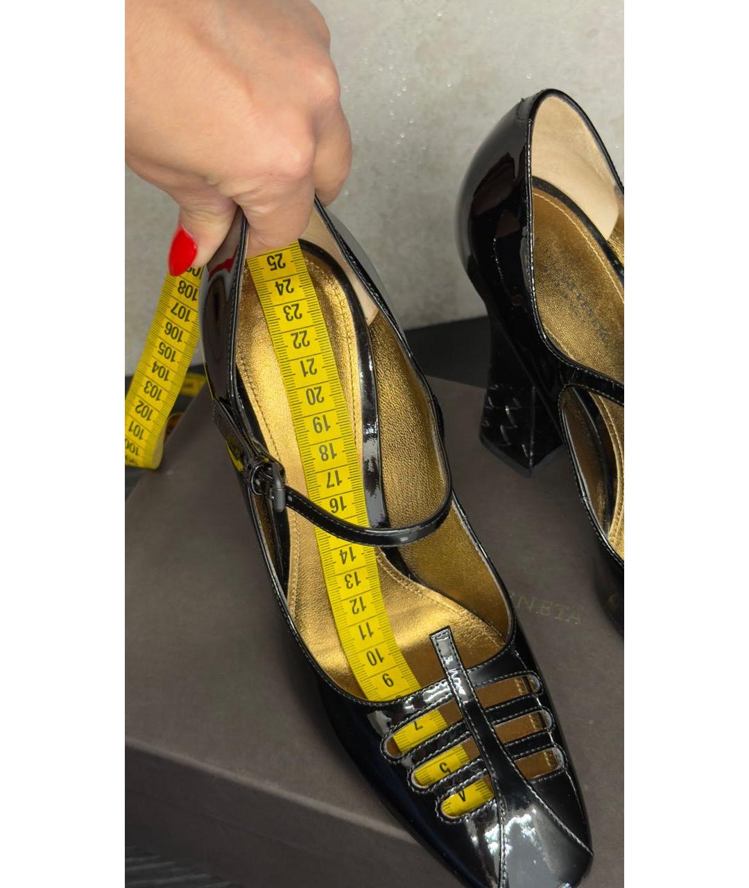 BOTTEGA VENETA Черные туфли из лакированной кожи, фото 7