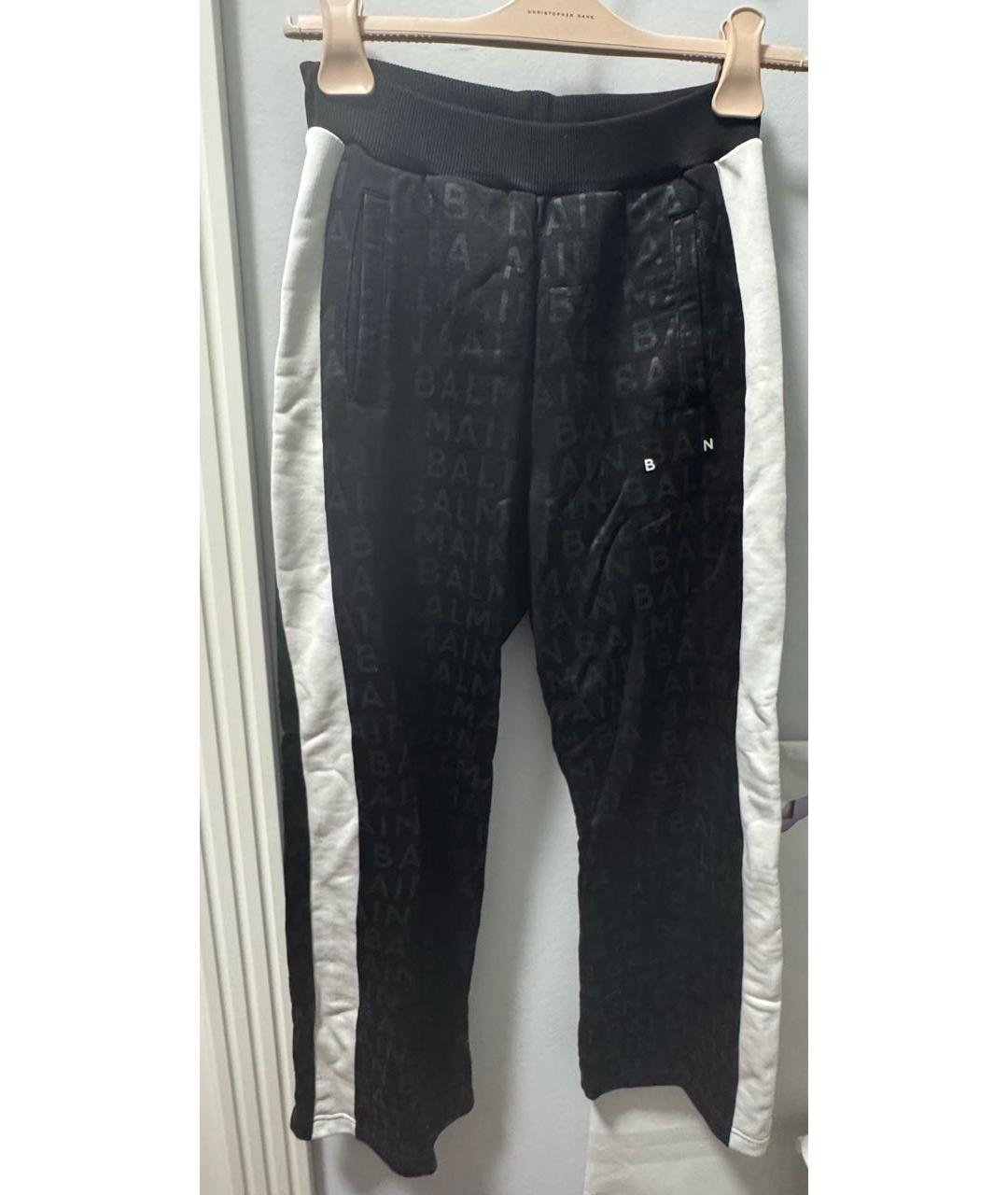 BALMAIN Черные вискозные брюки и шорты, фото 4