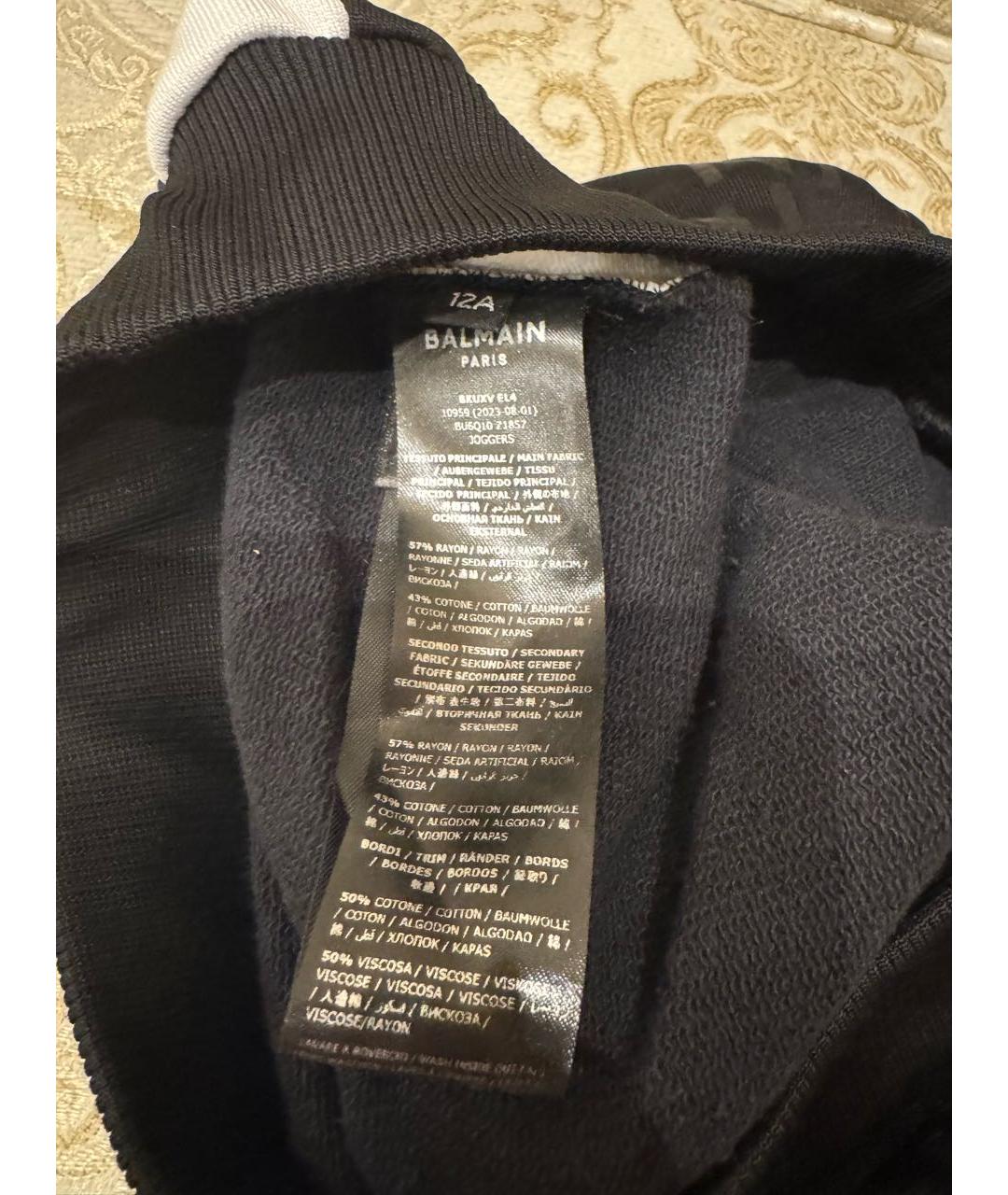 BALMAIN Черные вискозные брюки и шорты, фото 3