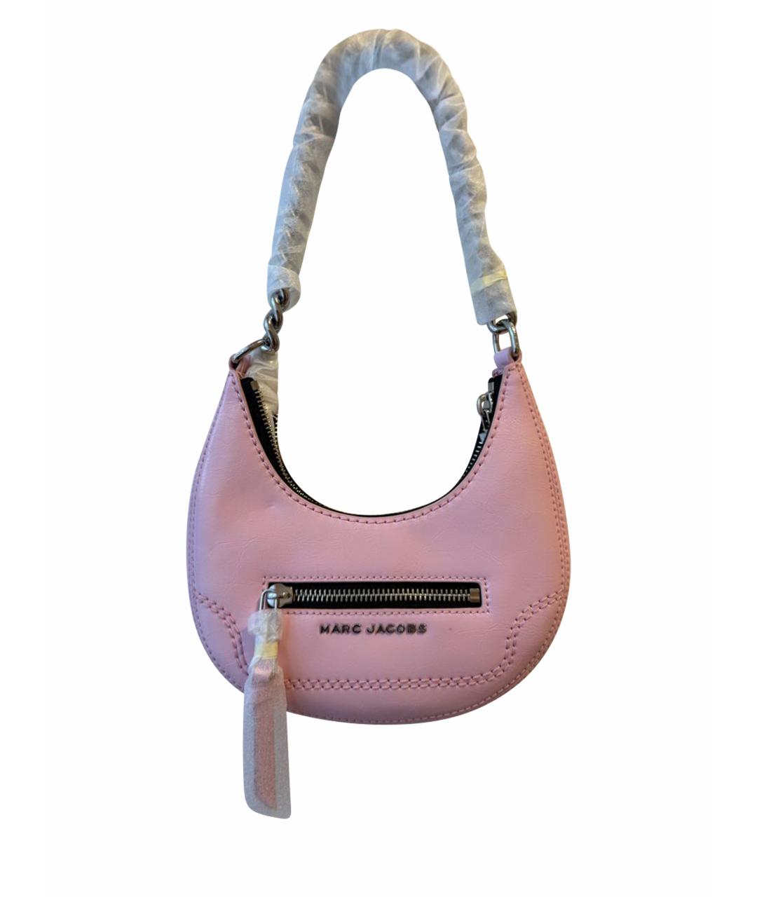 MARC JACOBS Розовая кожаная сумка через плечо, фото 1