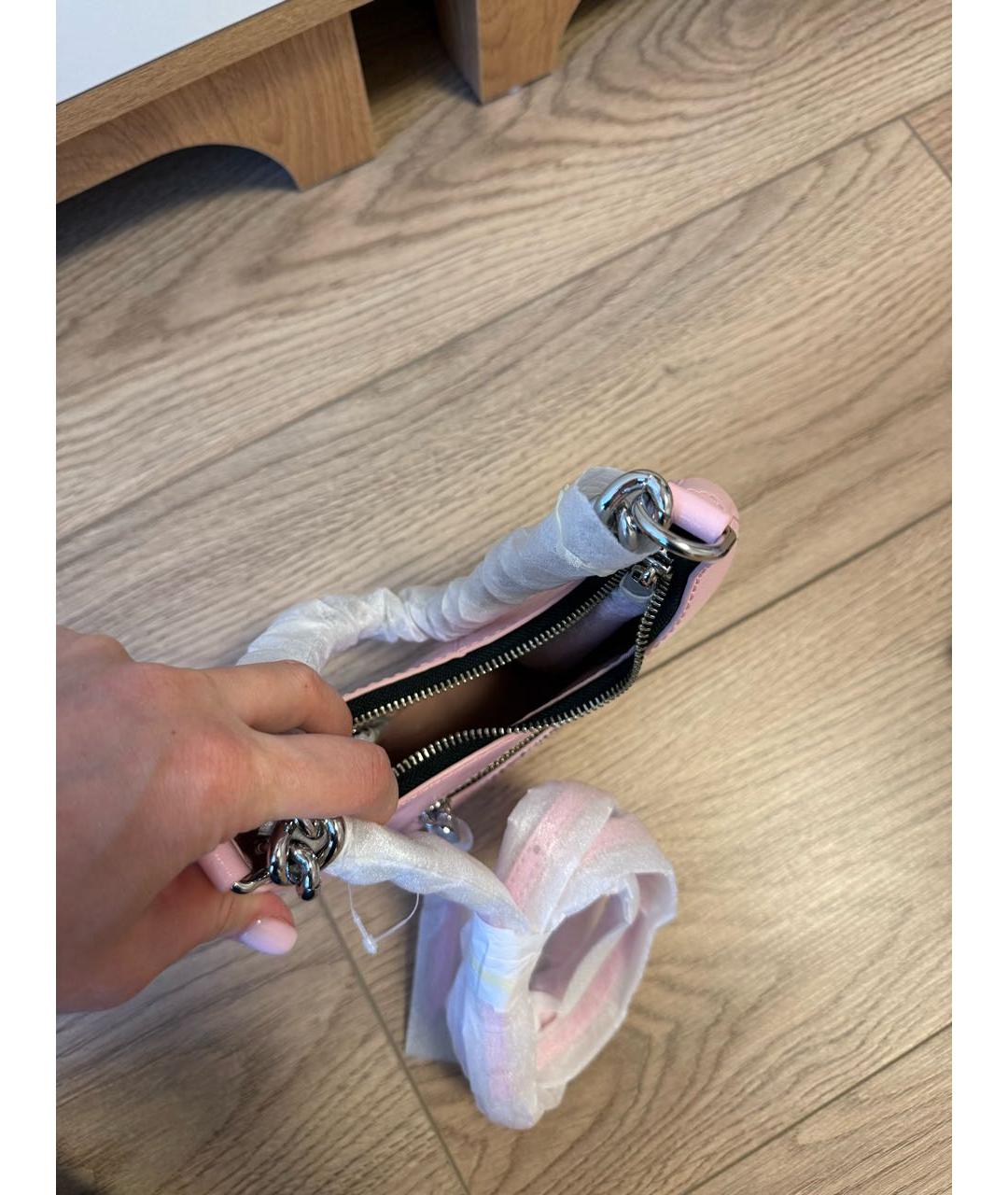 MARC JACOBS Розовая кожаная сумка через плечо, фото 3