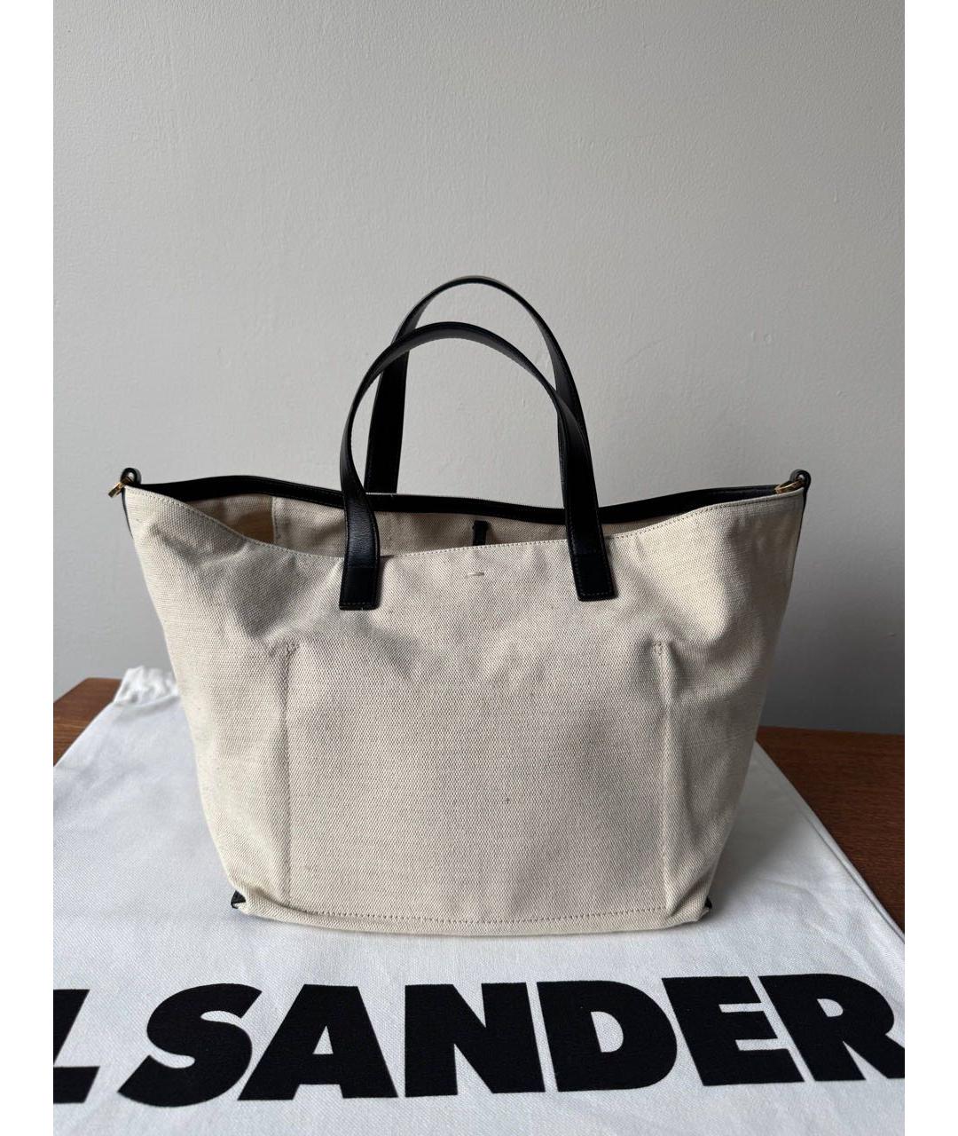 JIL SANDER Бежевая сумка тоут, фото 6