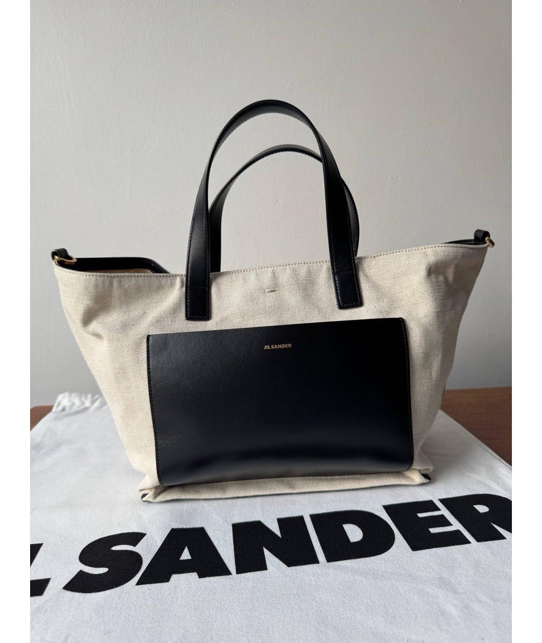 JIL SANDER Бежевая сумка тоут, фото 9