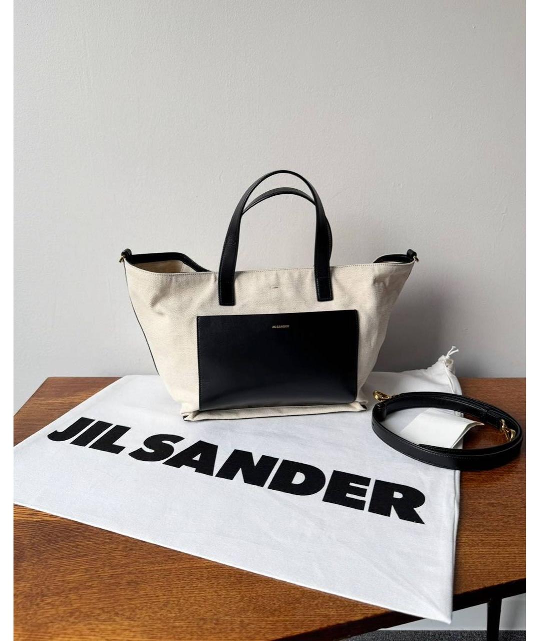 JIL SANDER Бежевая сумка тоут, фото 2