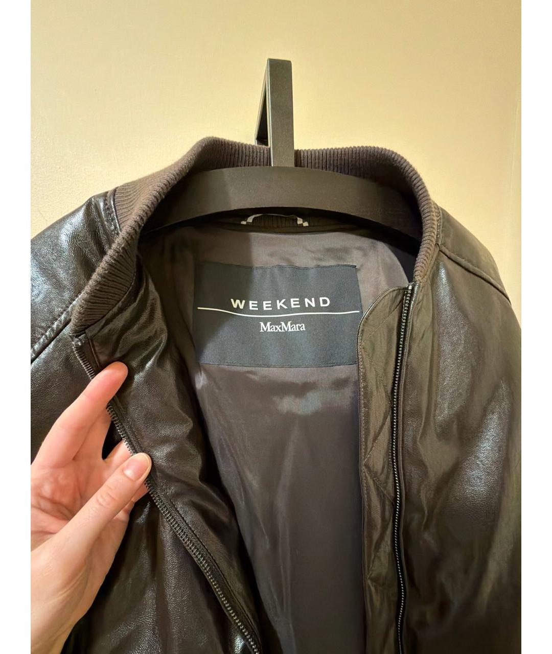 WEEKEND MAX MARA Коричневая вискозная куртка, фото 3