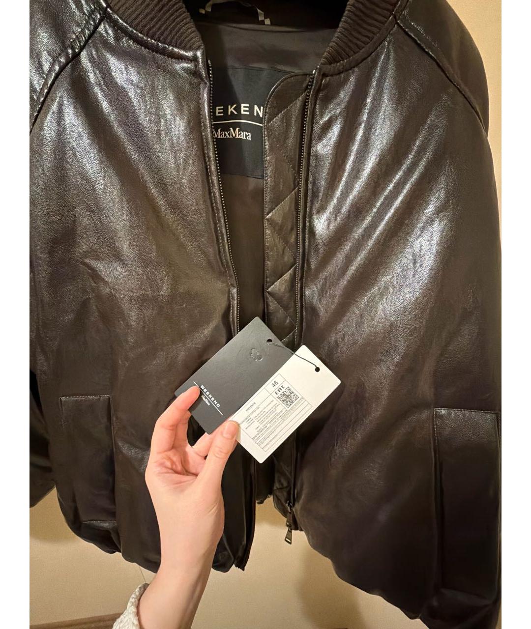 WEEKEND MAX MARA Коричневая вискозная куртка, фото 6