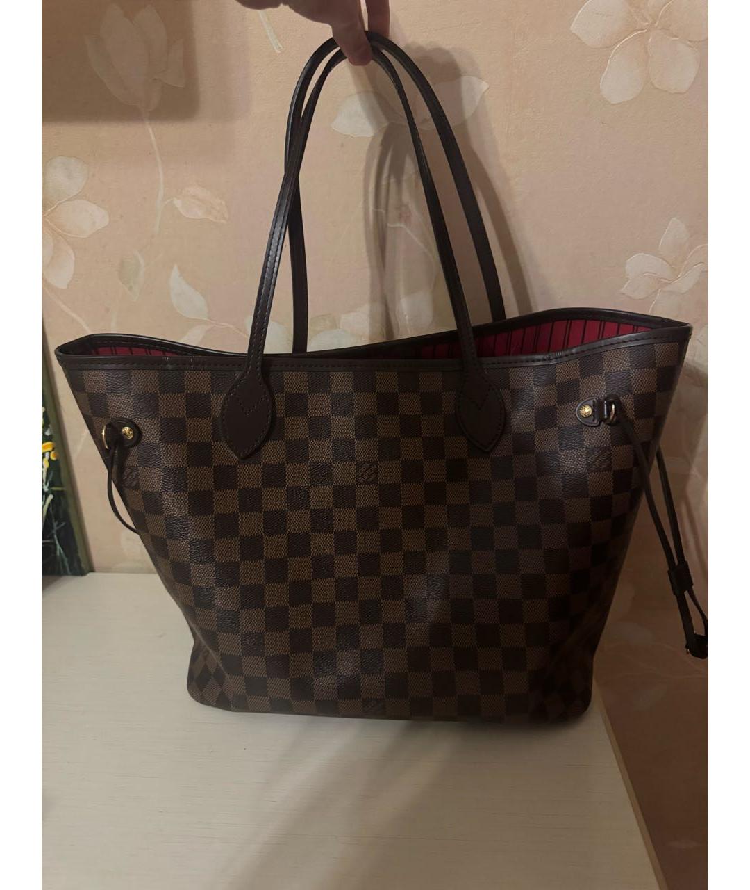 LOUIS VUITTON Коричневая сумка тоут, фото 3