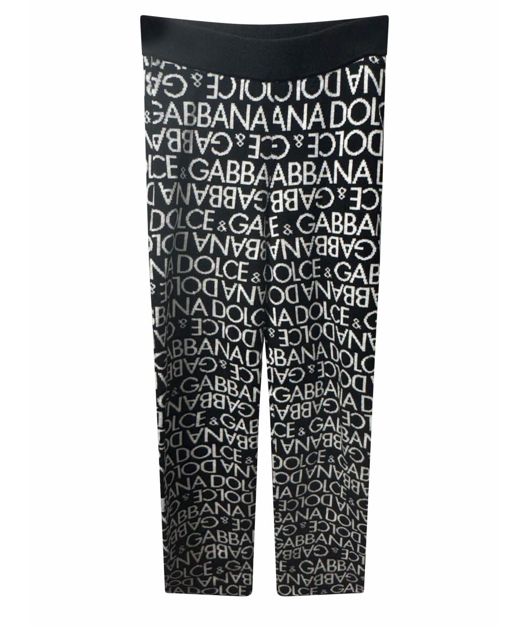 DOLCE & GABBANA KIDS Черные шерстяные брюки и шорты, фото 1