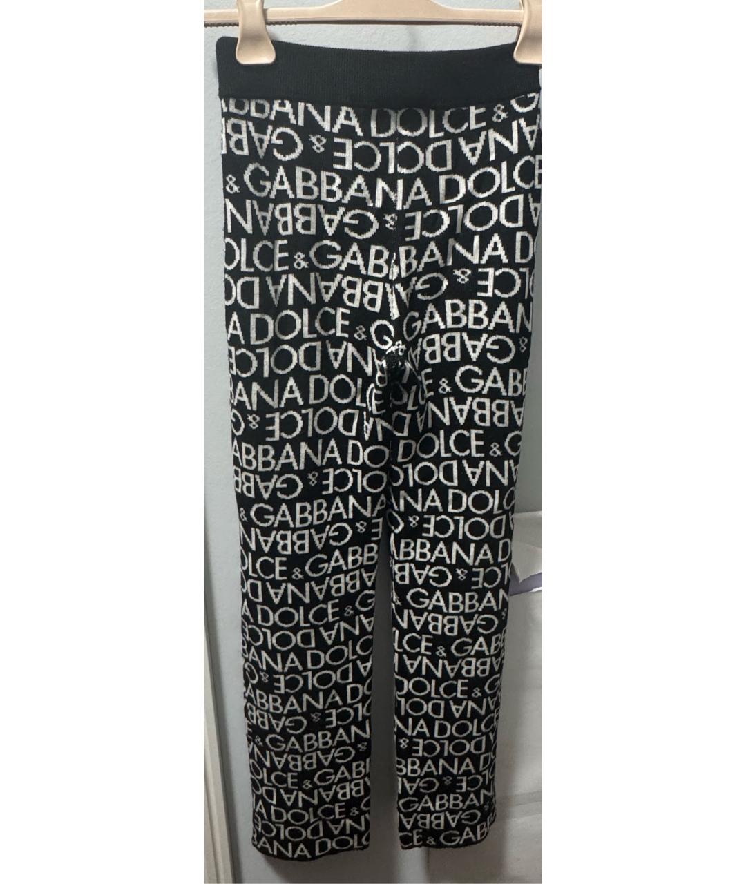 DOLCE & GABBANA KIDS Черные шерстяные брюки и шорты, фото 2