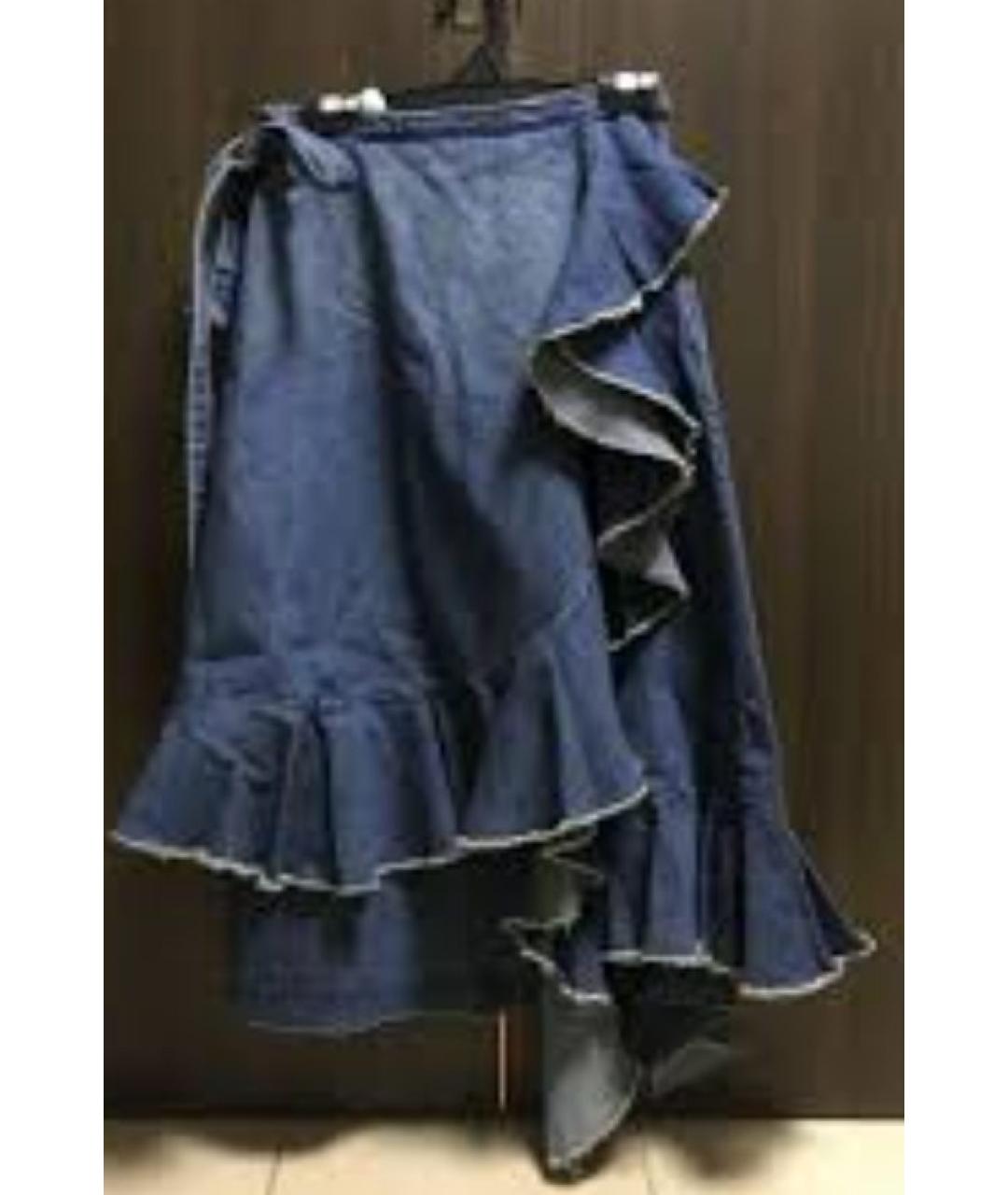 J.W.ANDERSON Синяя хлопковая юбка макси, фото 3