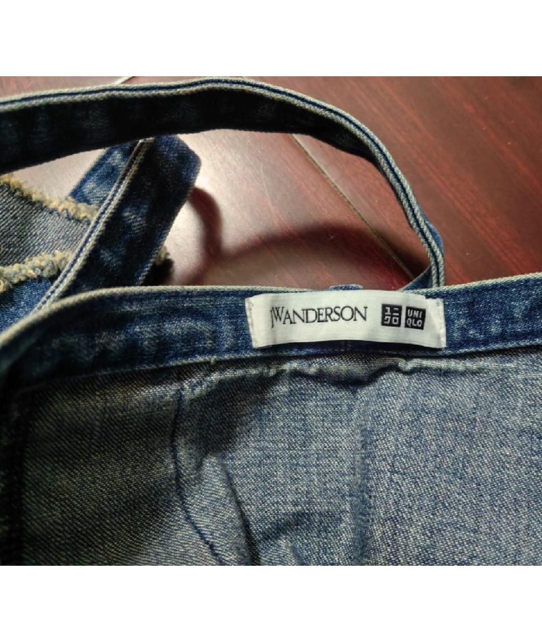 J.W.ANDERSON Синяя хлопковая юбка макси, фото 5