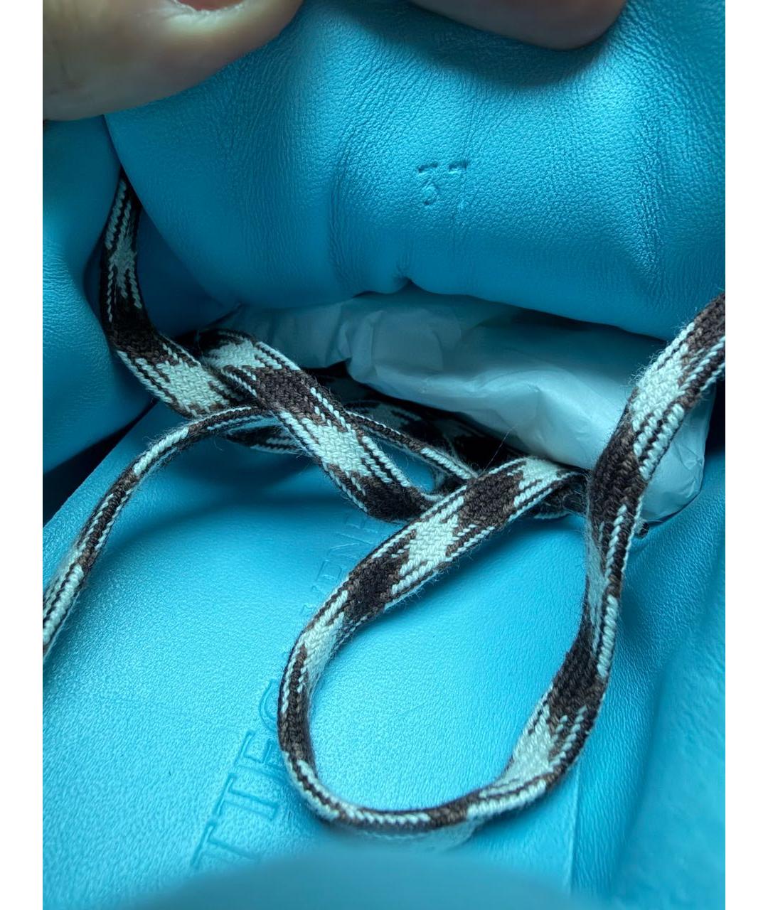 BOTTEGA VENETA Коричневые замшевые кроссовки, фото 5