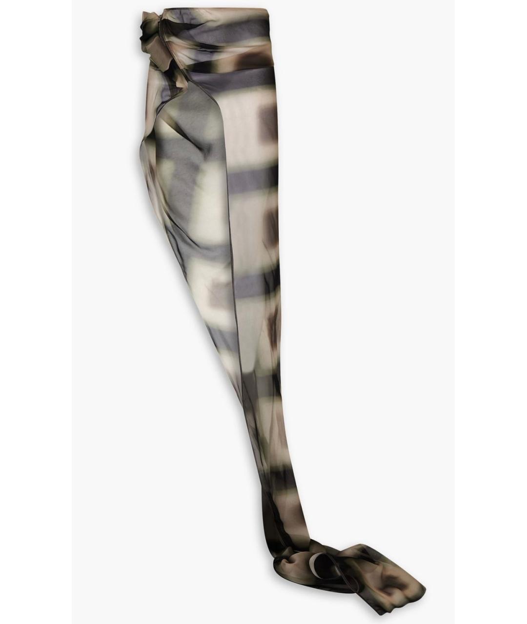 RICK OWENS Мульти вискозная юбка макси, фото 4