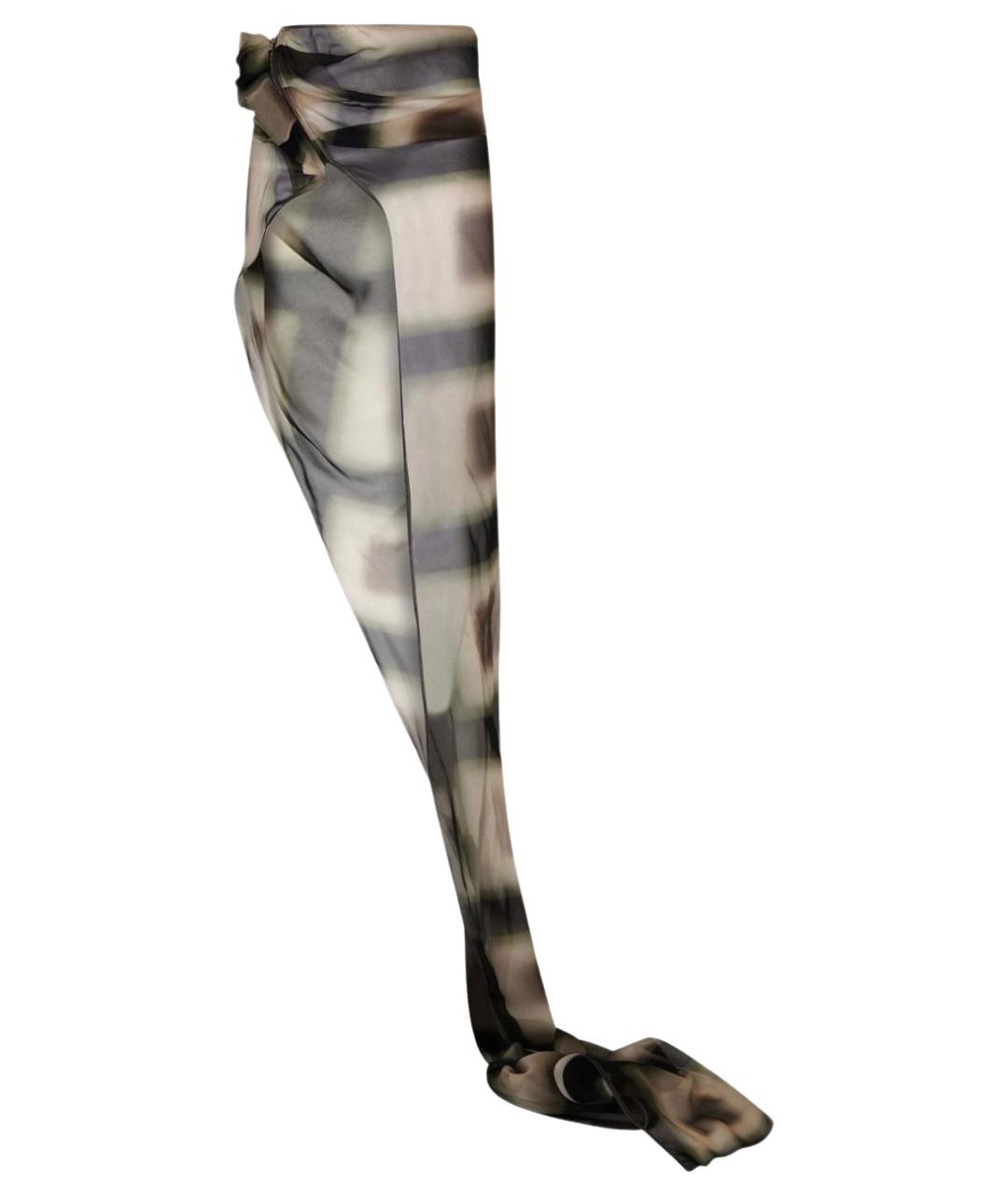 RICK OWENS Мульти вискозная юбка макси, фото 1