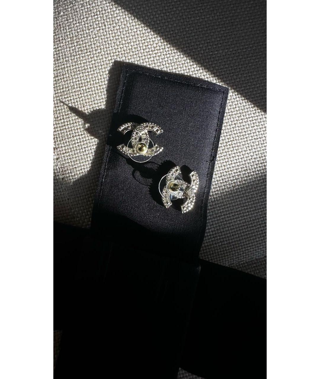 CHANEL Серебряные металлические серьги, фото 8