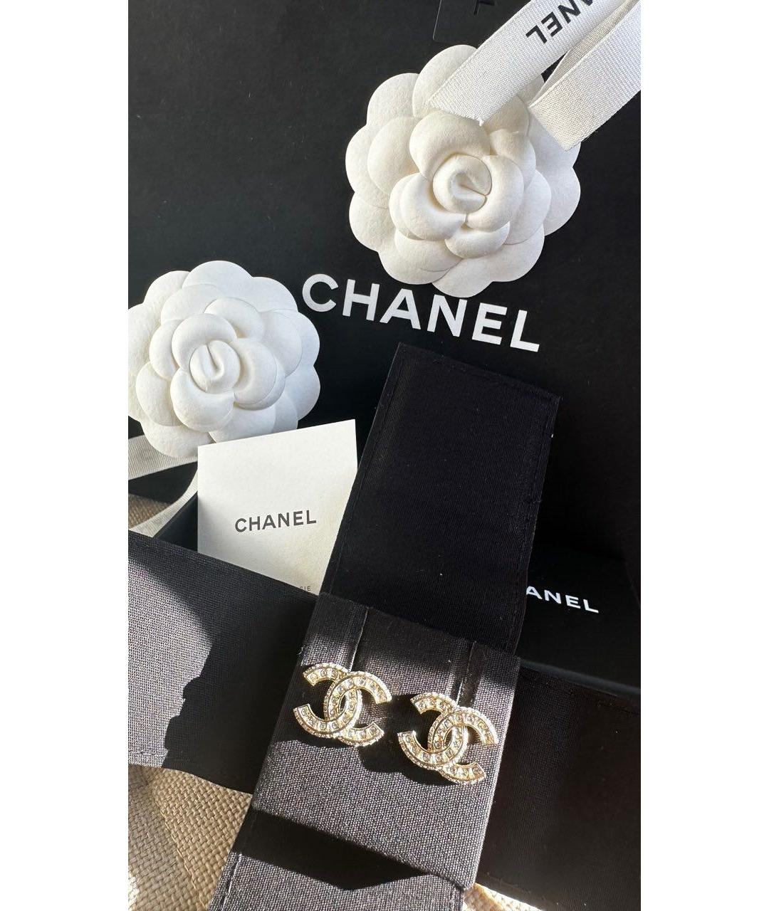 CHANEL Серебряные металлические серьги, фото 5