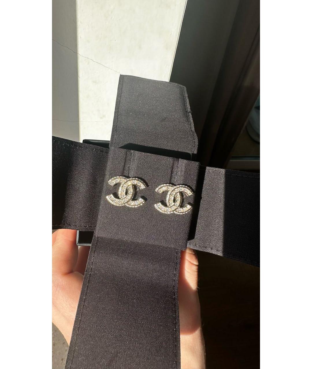 CHANEL Серебряные металлические серьги, фото 9