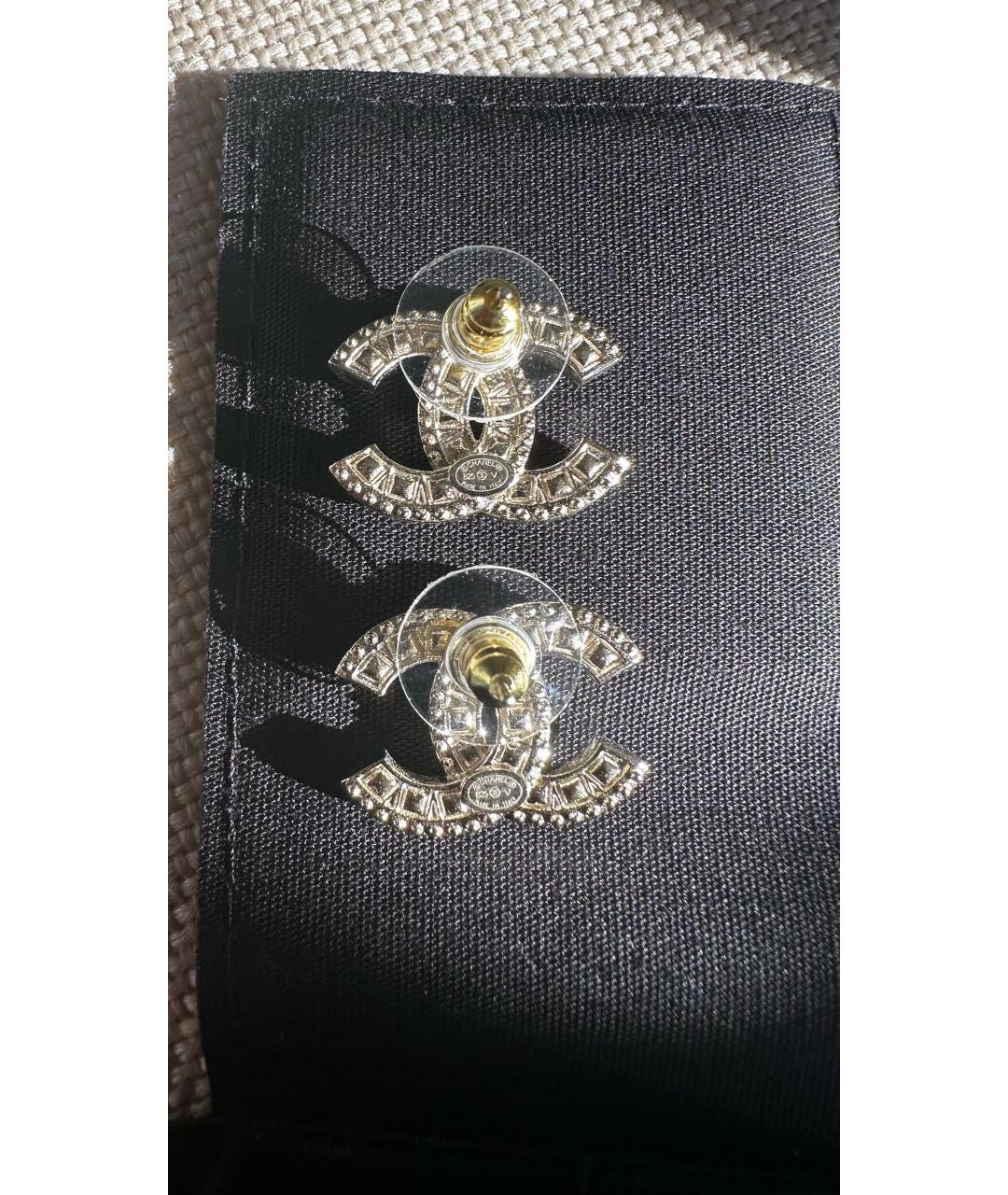 CHANEL Серебряные металлические серьги, фото 7