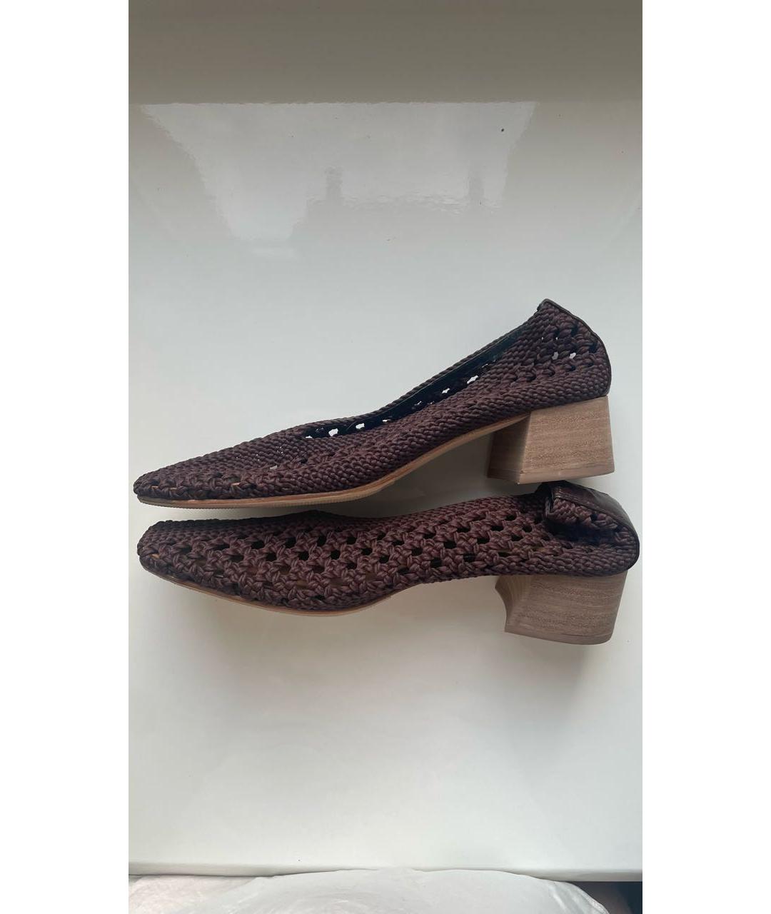 MIISTA Коричневые текстильные туфли, фото 3