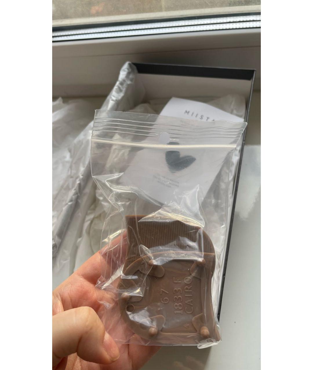 MIISTA Коричневые текстильные туфли, фото 8