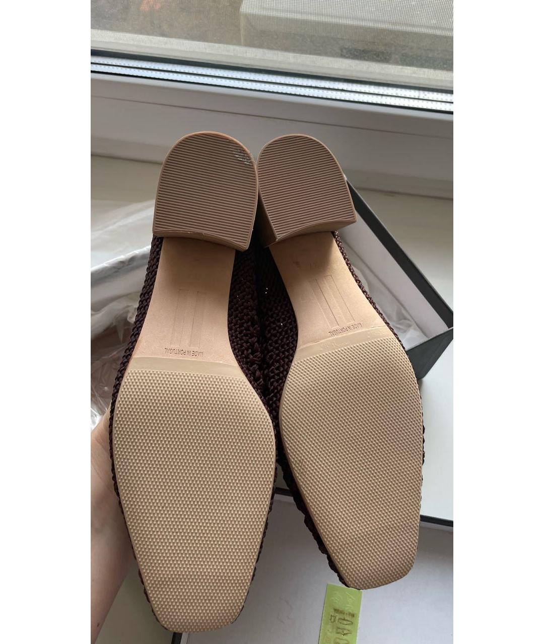 MIISTA Коричневые текстильные туфли, фото 6